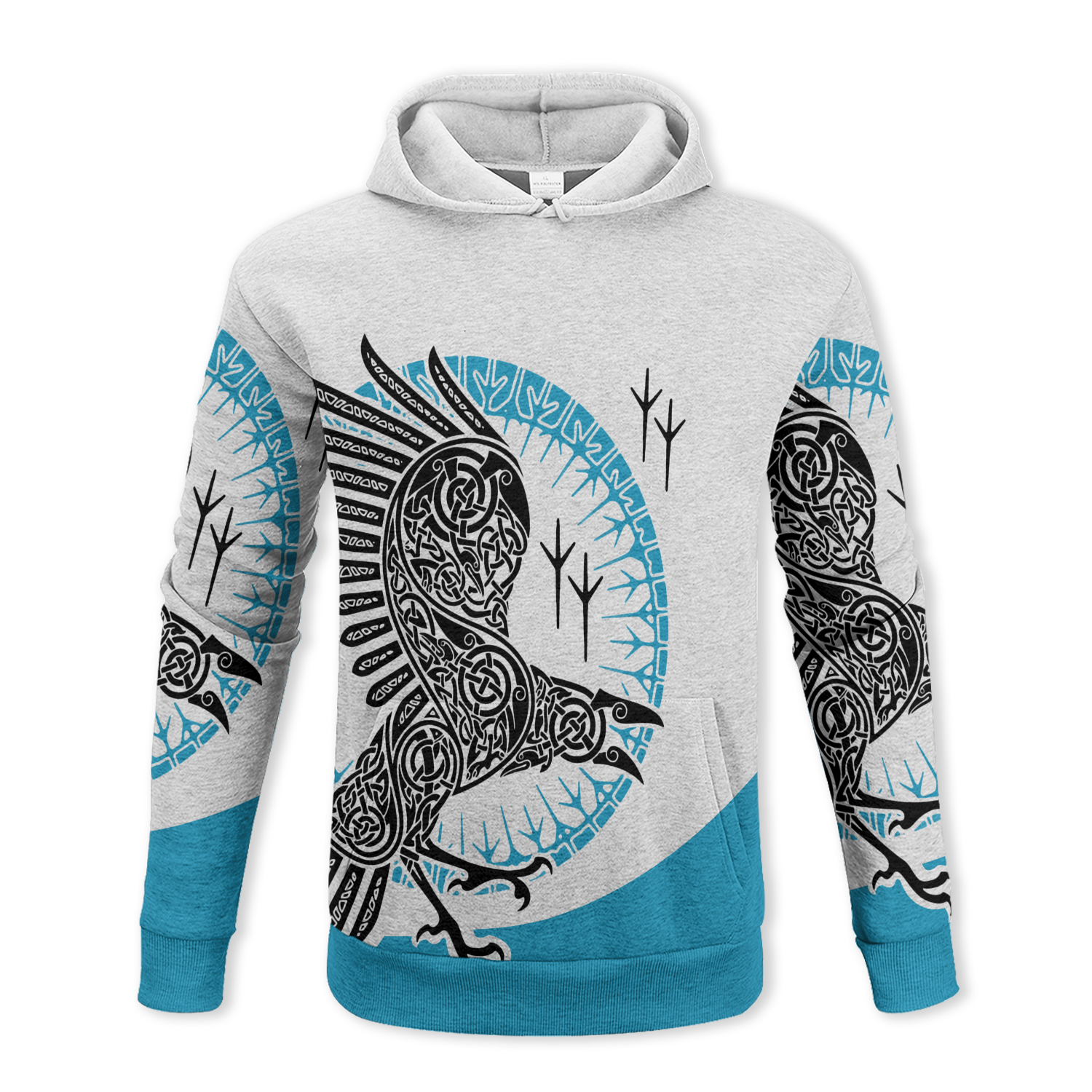 Viking Spirit Raven Fleece Hoodie & Joggers Set