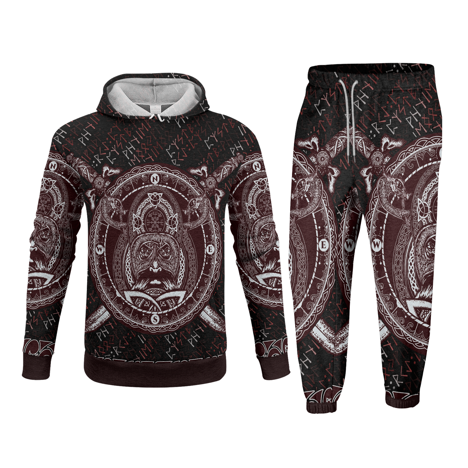 Viking's Watchful Guardian Fleece Hoodie & Joggers Set