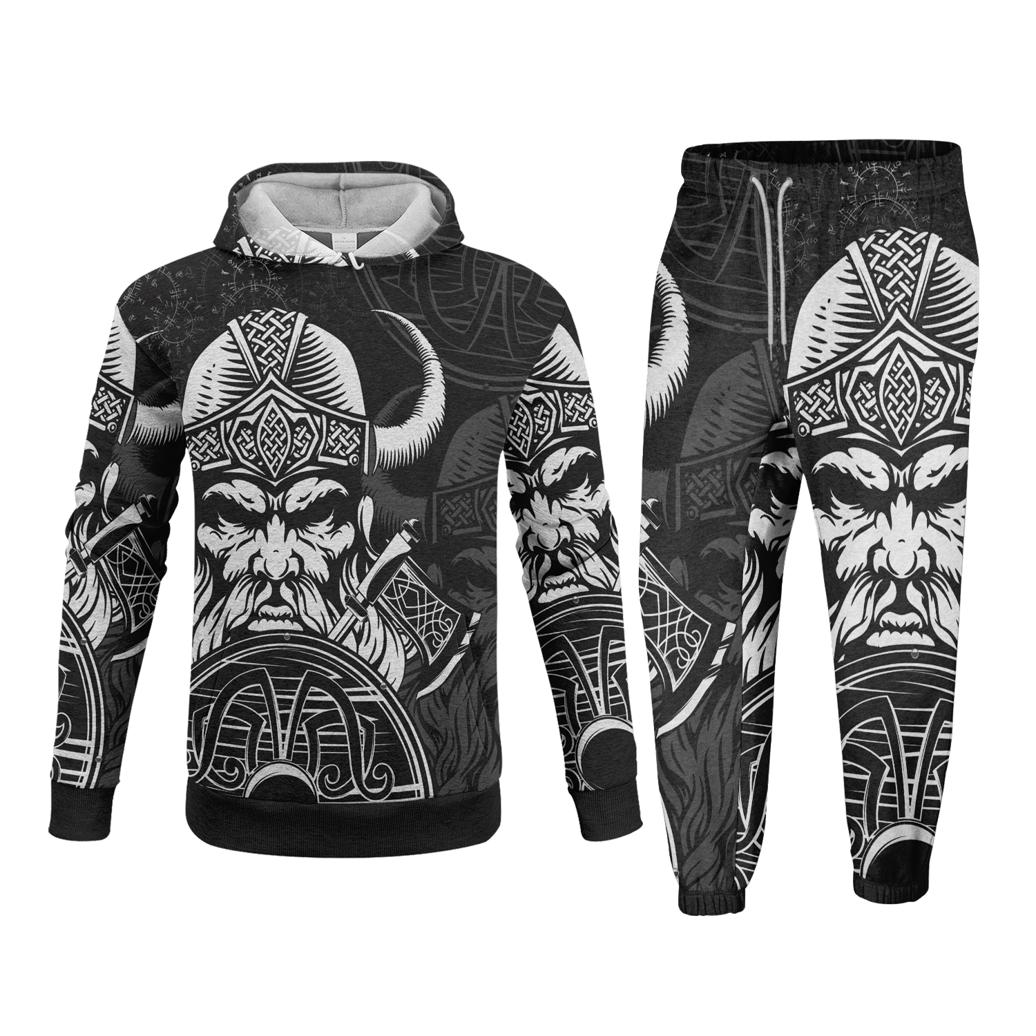 Valknut And The Battleborn Fleece Hoodie & Joggers Set