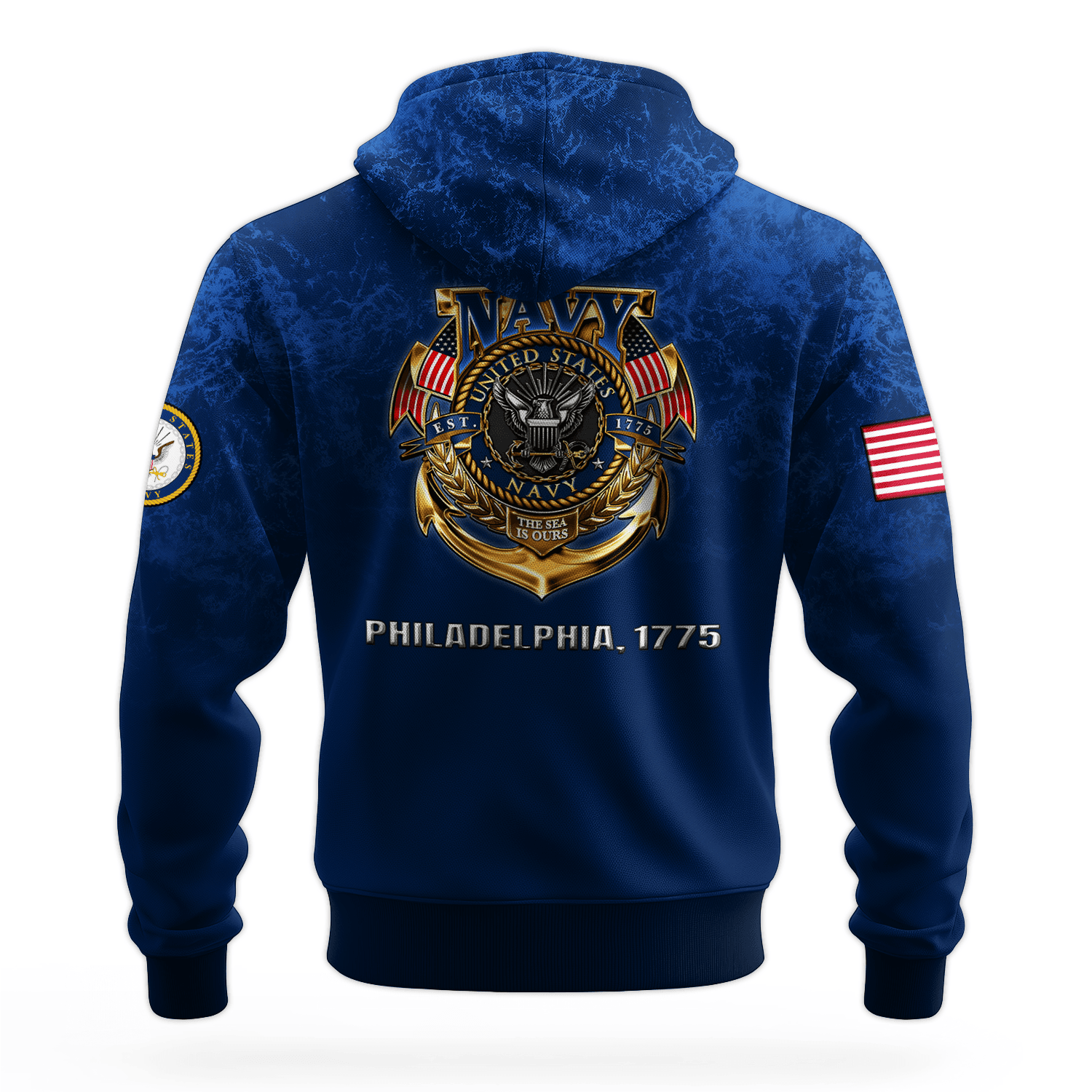 US NAVY 250th Years Of Service All-over Hoodie
