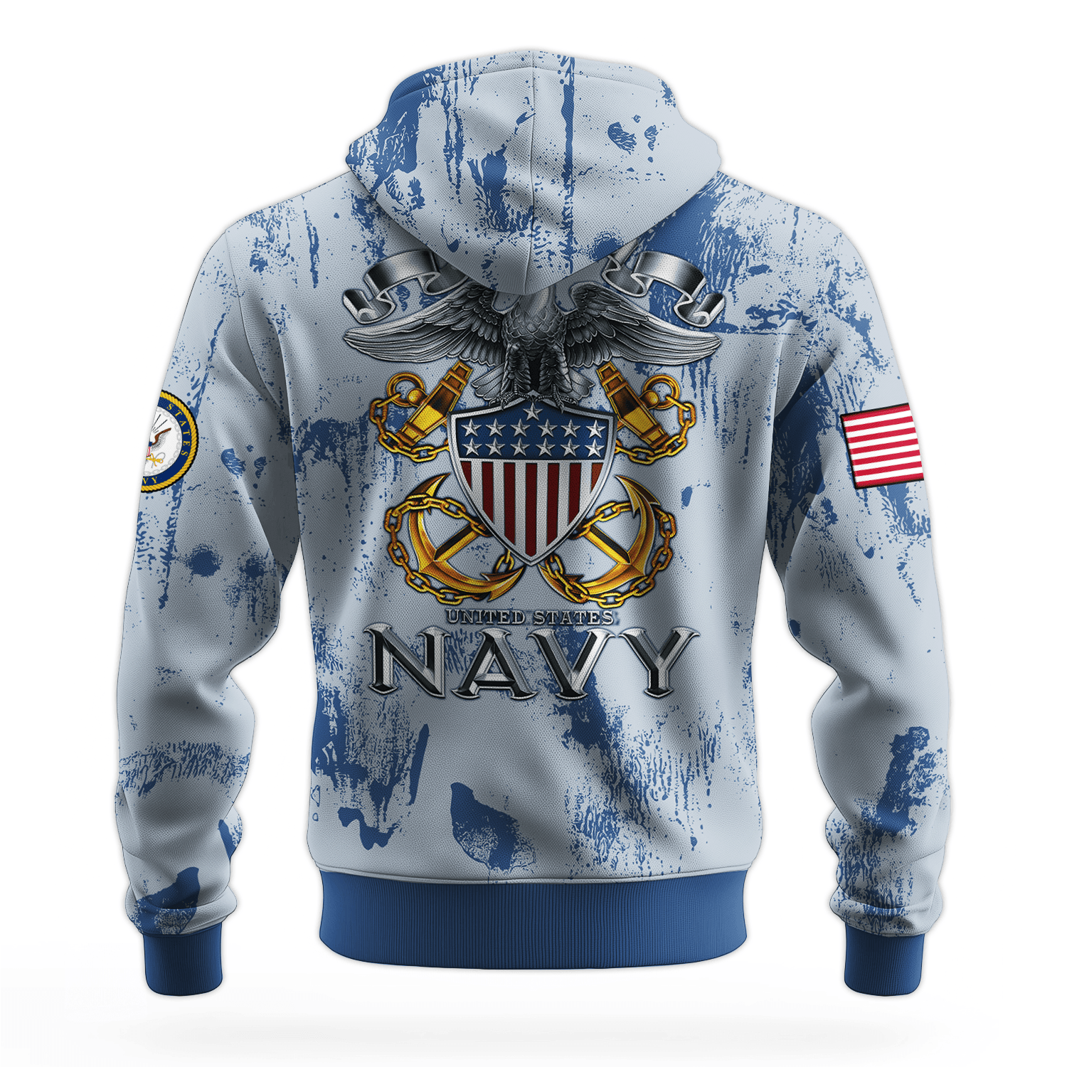 US NAVY 250th Years Of Service All-over Hoodie