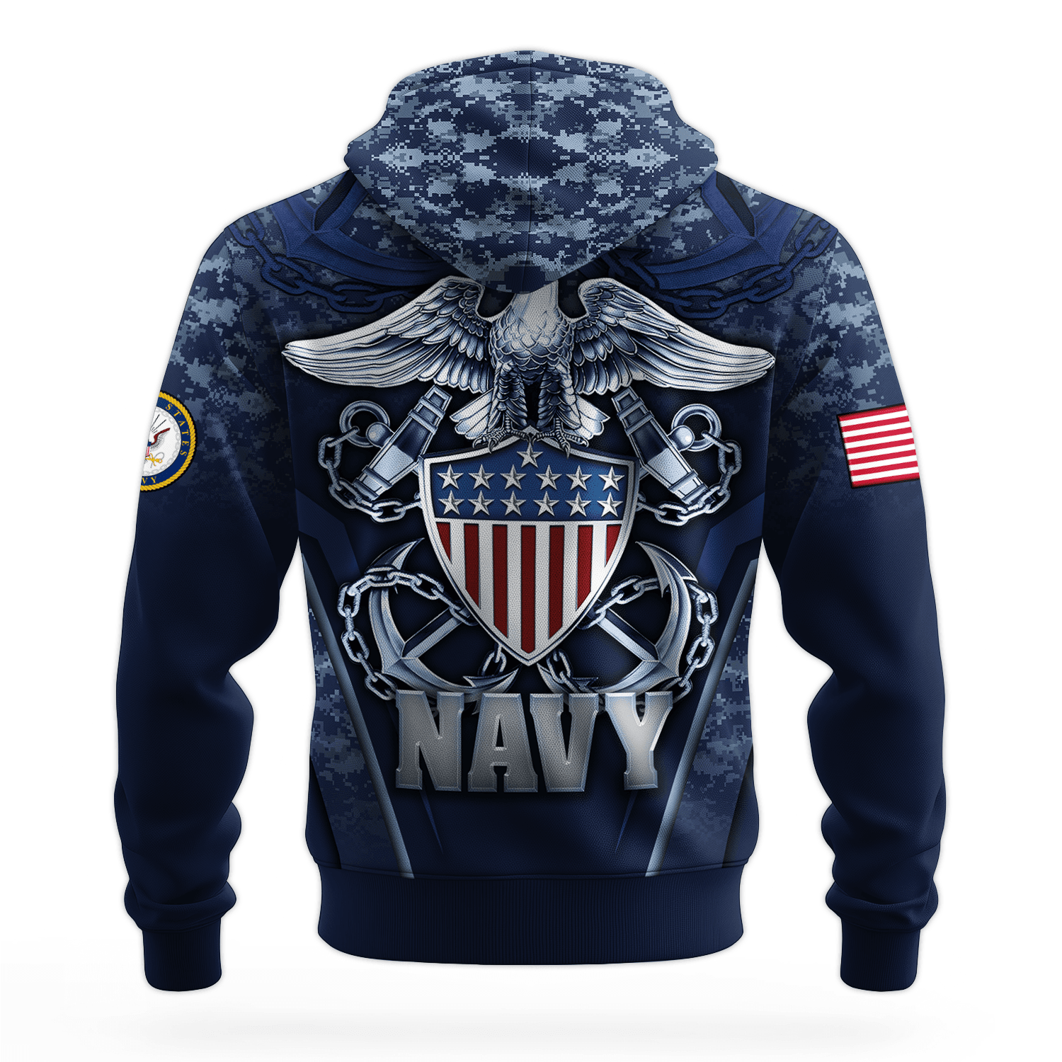 US NAVY 250th Years Of Service All-over Hoodie