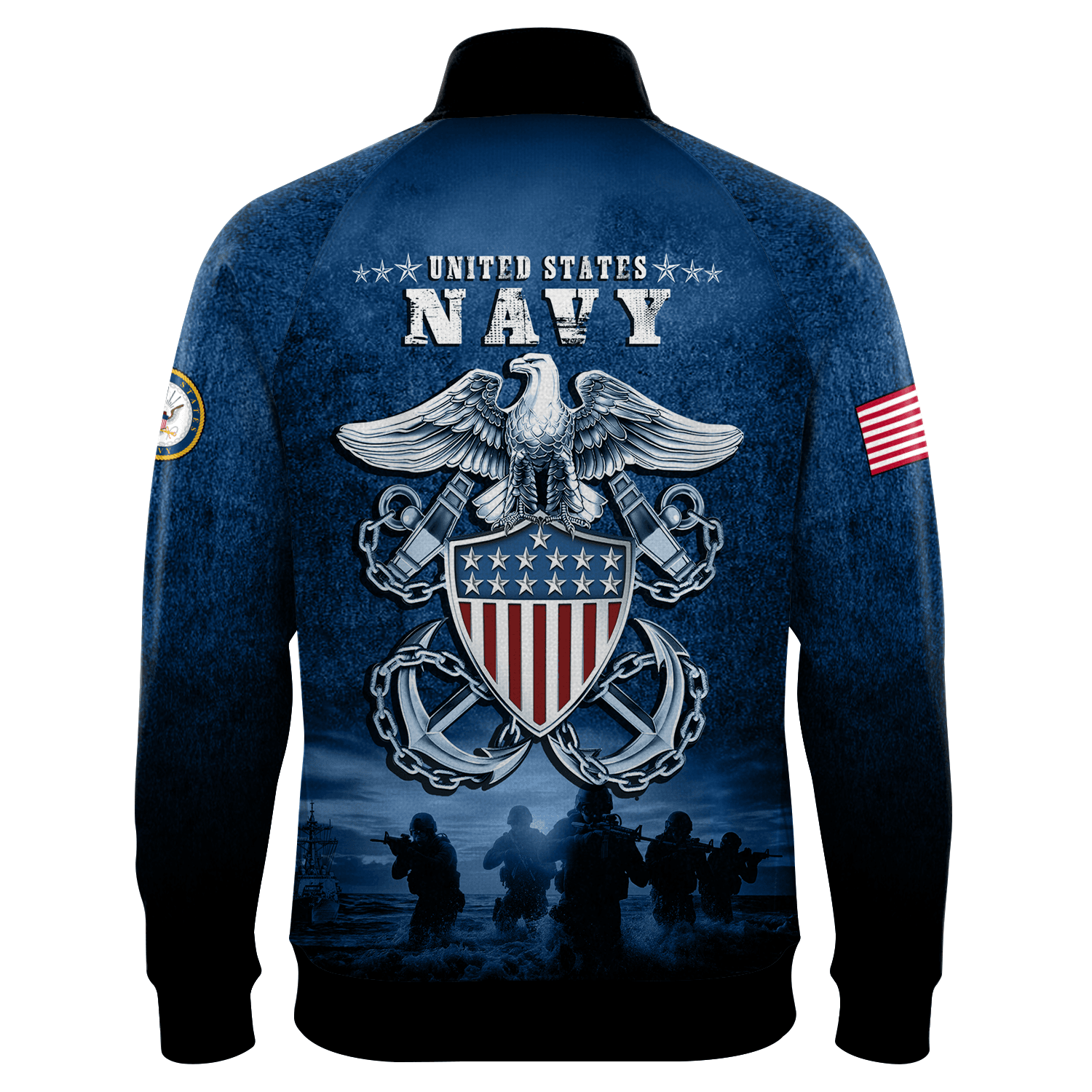 US Navy 250th Years Of Service Quarter Zip Sweatshirt