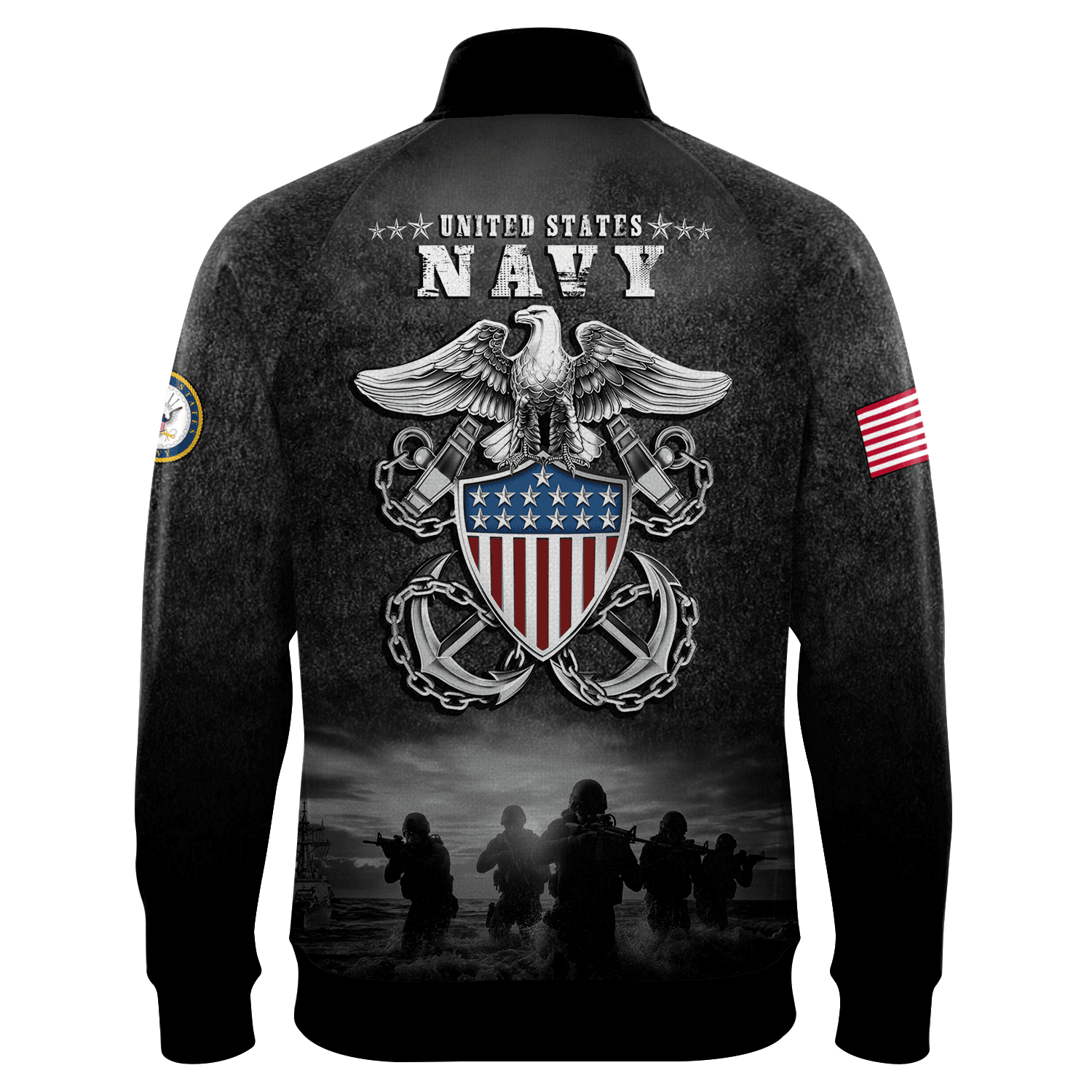 US Navy 250th Years Of Service Quarter Zip Sweatshirt