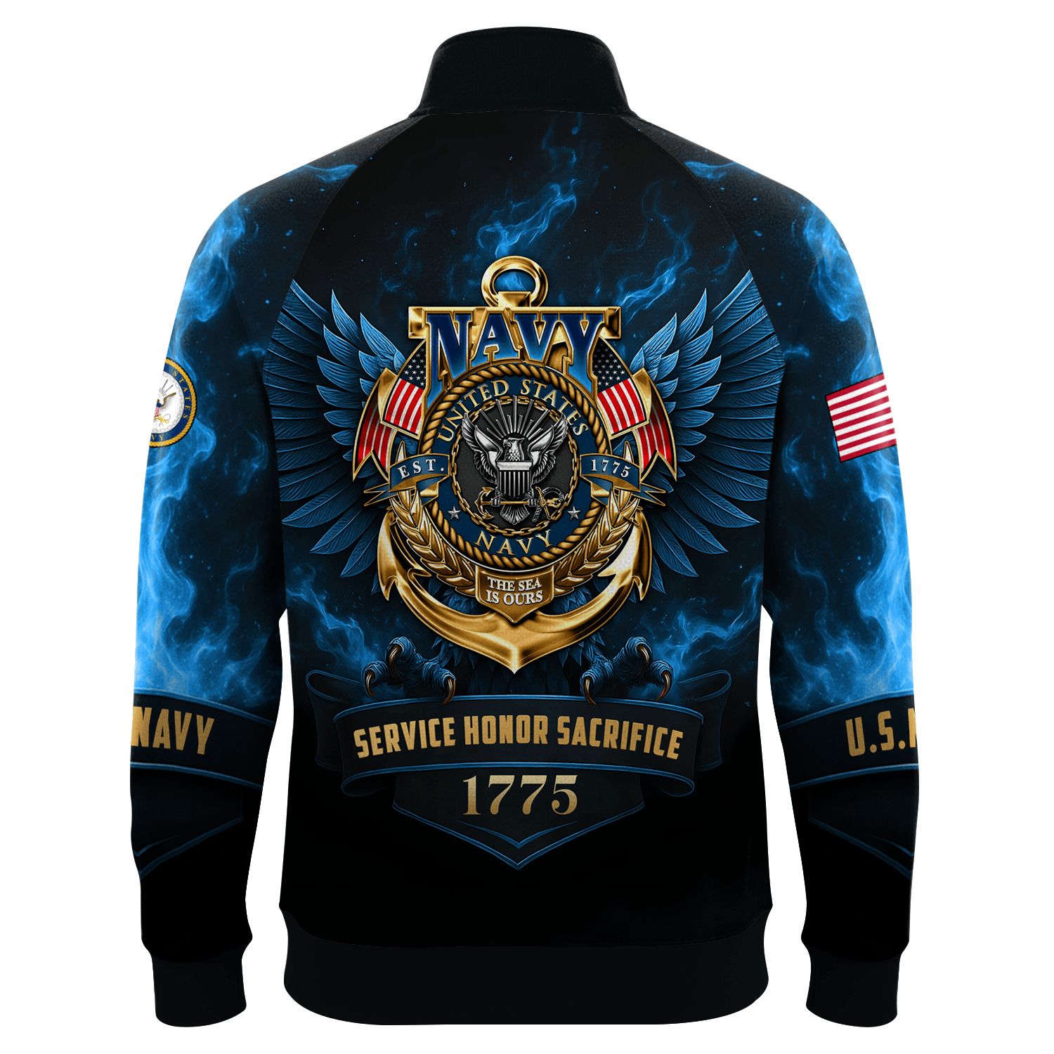 US Navy 250th Years Of Service Quarter Zip Sweatshirt