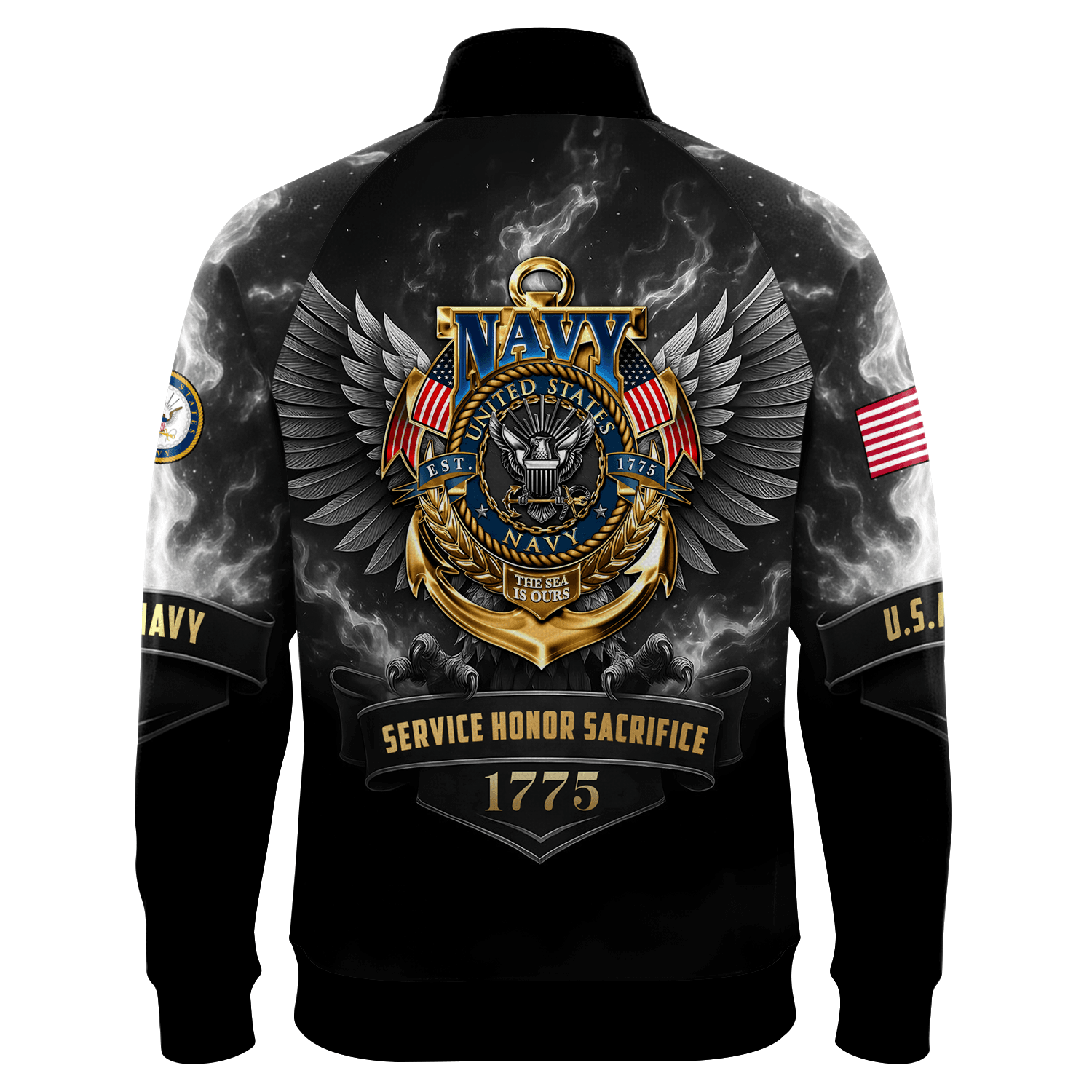 US Navy 250th Years Of Service Quarter Zip Sweatshirt
