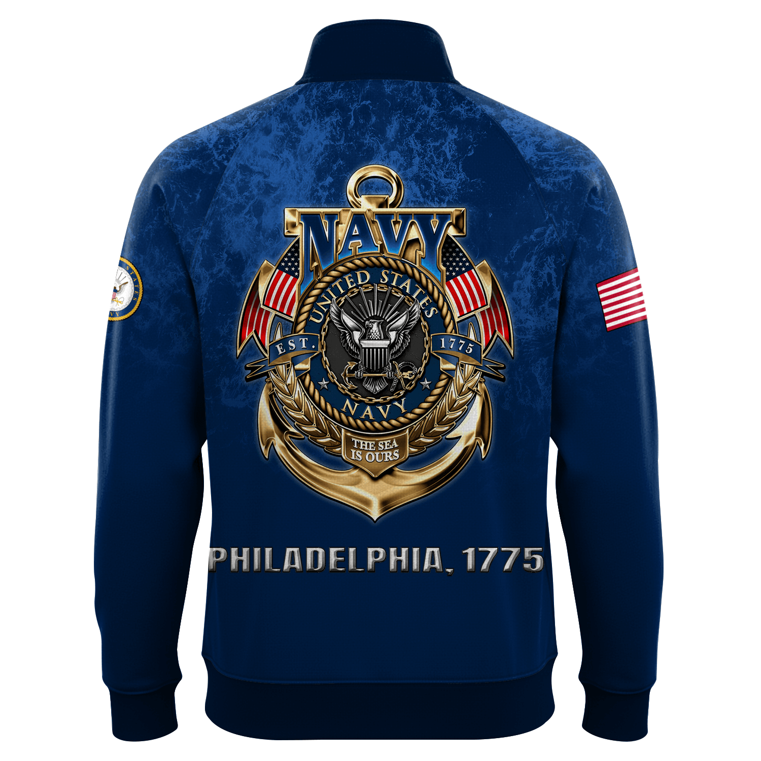 US Navy 250th Years Of Service Quarter Zip Sweatshirt