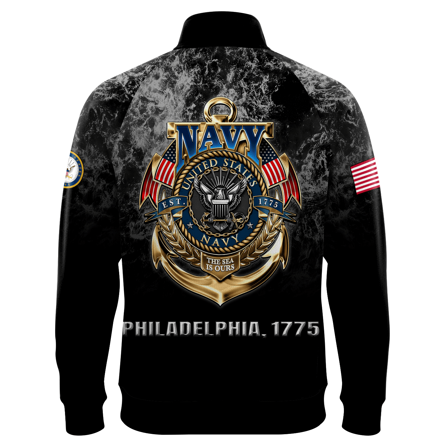 US Navy 250th Years Of Service Quarter Zip Sweatshirt