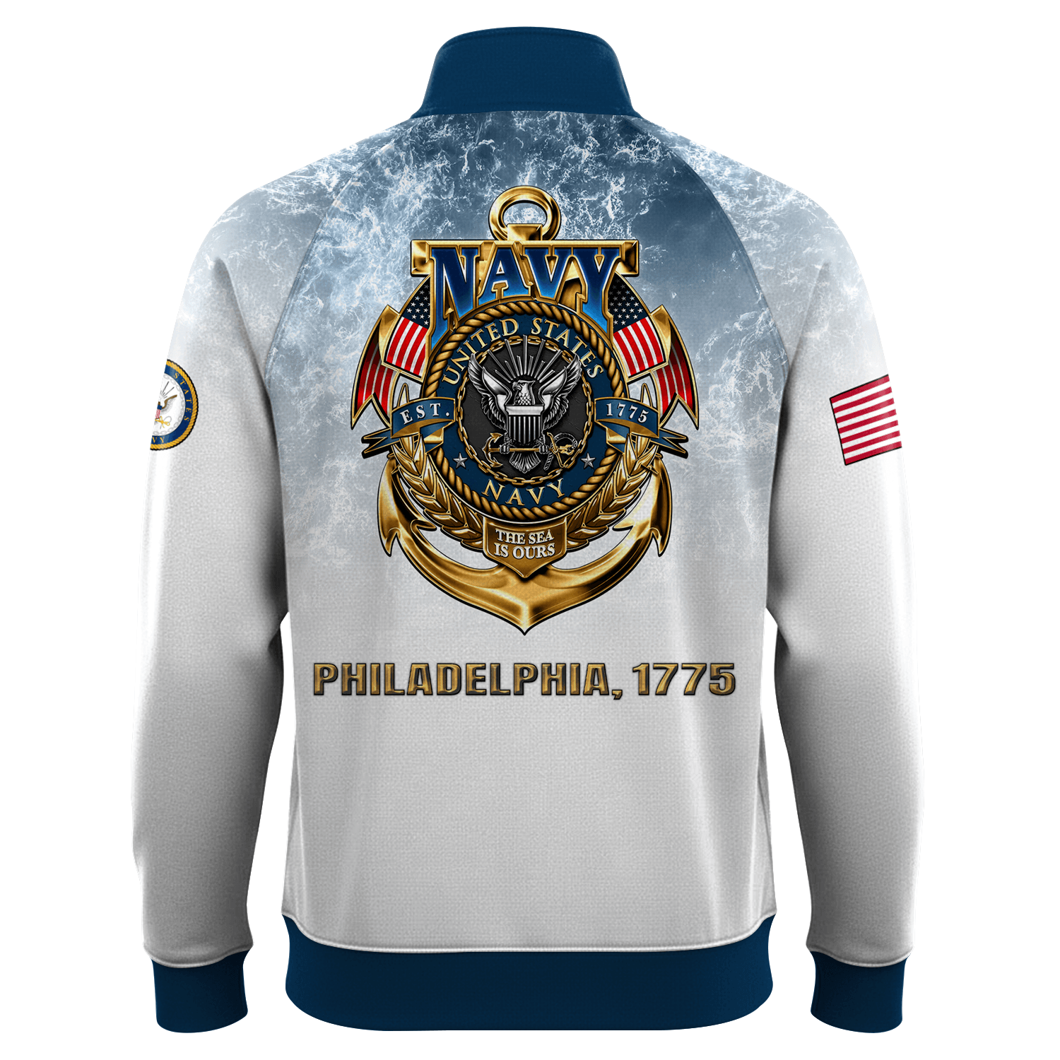 US Navy 250th Years Of Service Quarter Zip Sweatshirt