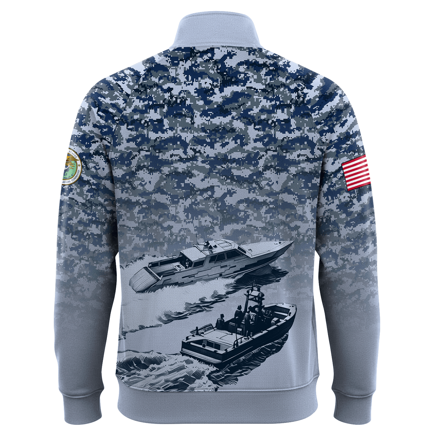 US Navy Naval Special Warface Quarter Zip Sweatshirt