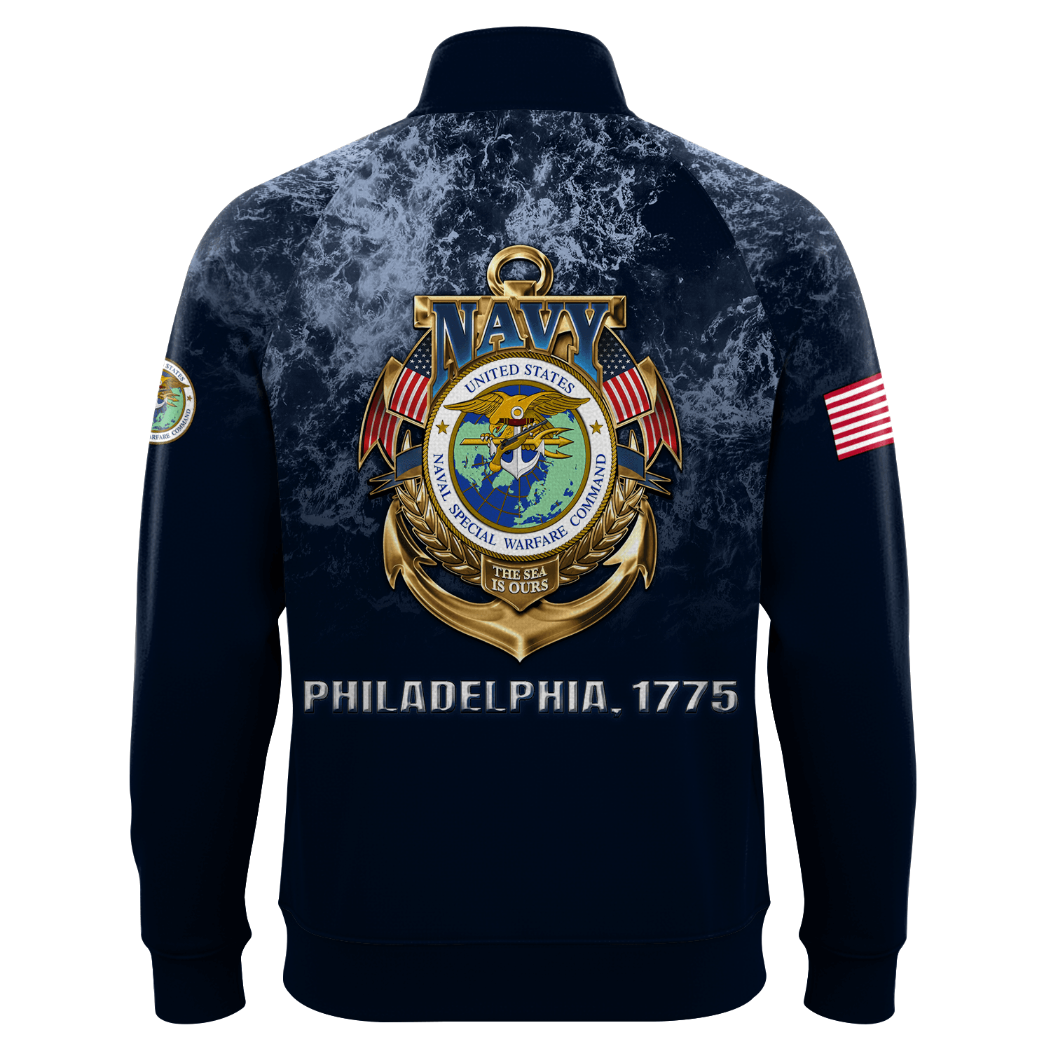 US Navy Naval Special Warface Quarter Zip Sweatshirt