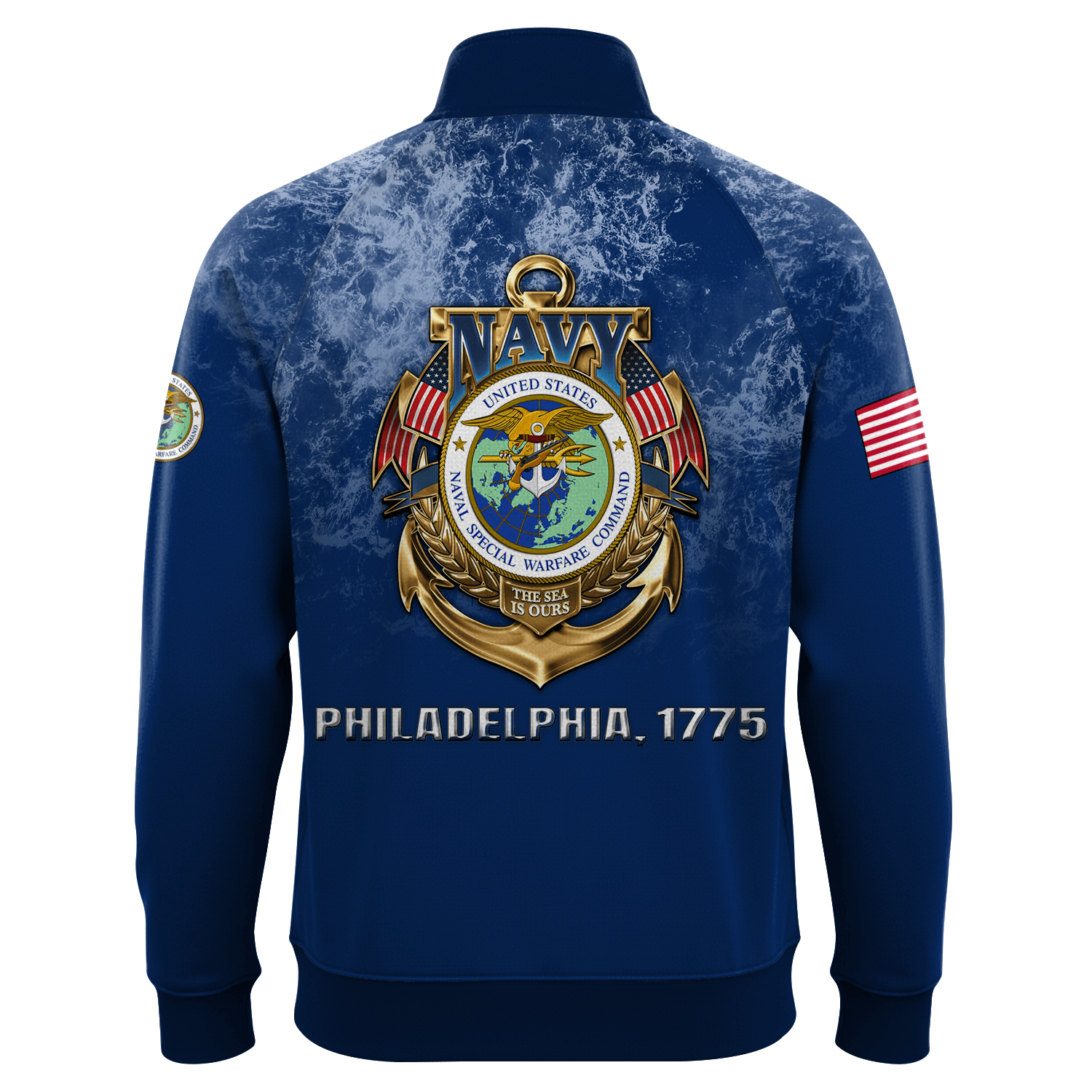 US Navy Naval Special Warface Quarter Zip Sweatshirt