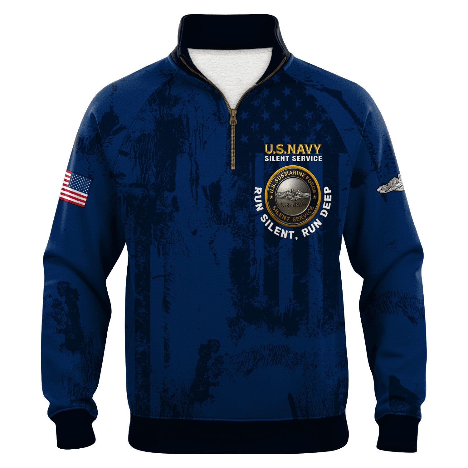US Navy Submarines Quarter Zip Sweatshirt