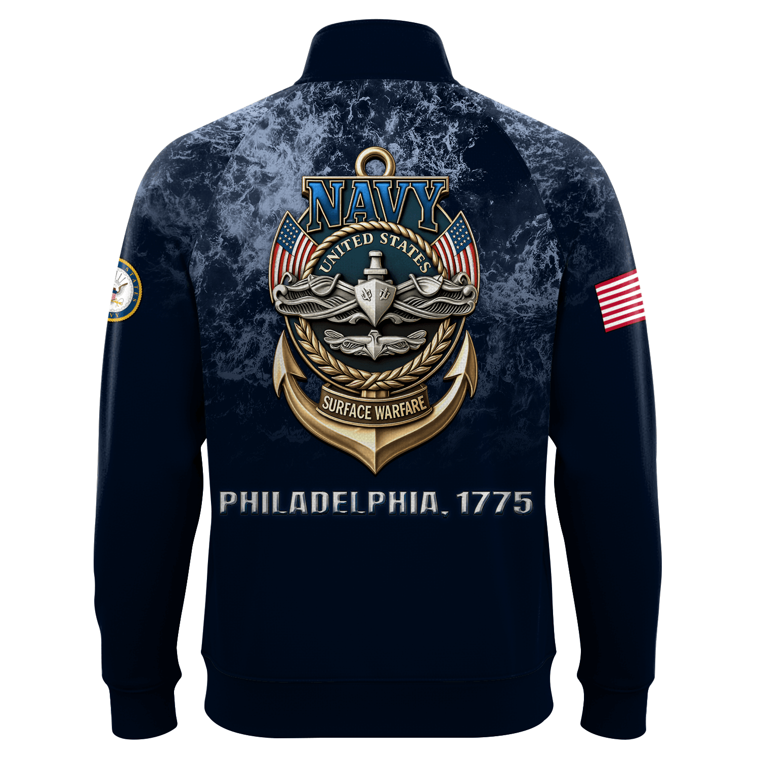 US Navy Suface Warface Quarter Zip Sweatshirt
