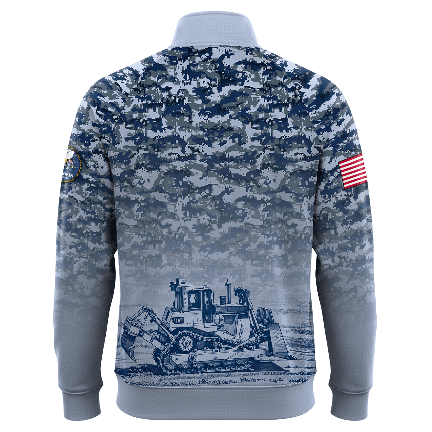 US Navy SeaBees Quarter Zip Sweatshirt