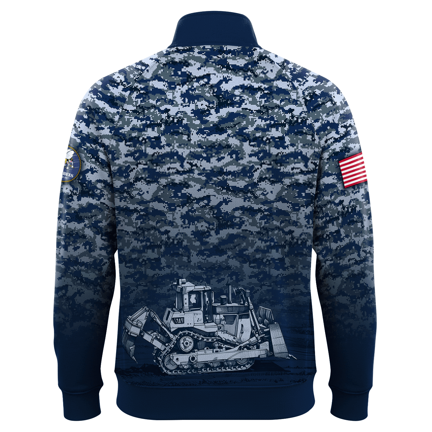 US Navy SeaBees Quarter Zip Sweatshirt