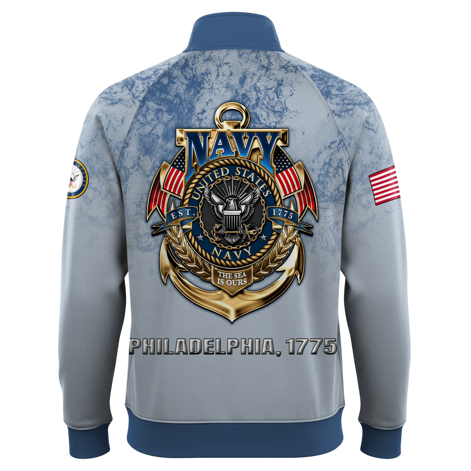 US Navy 250th Years Of Service Quarter Zip Sweatshirt