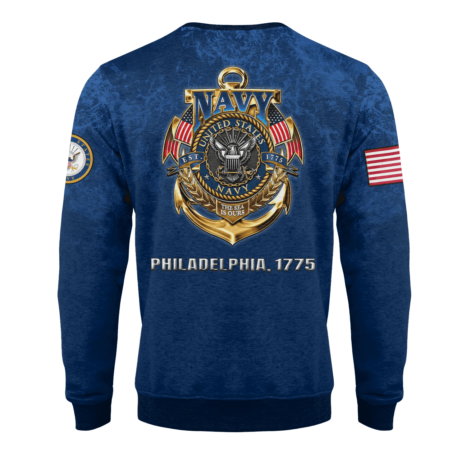 US NAVY 250th Years Of Service Fleece Sweatshirt