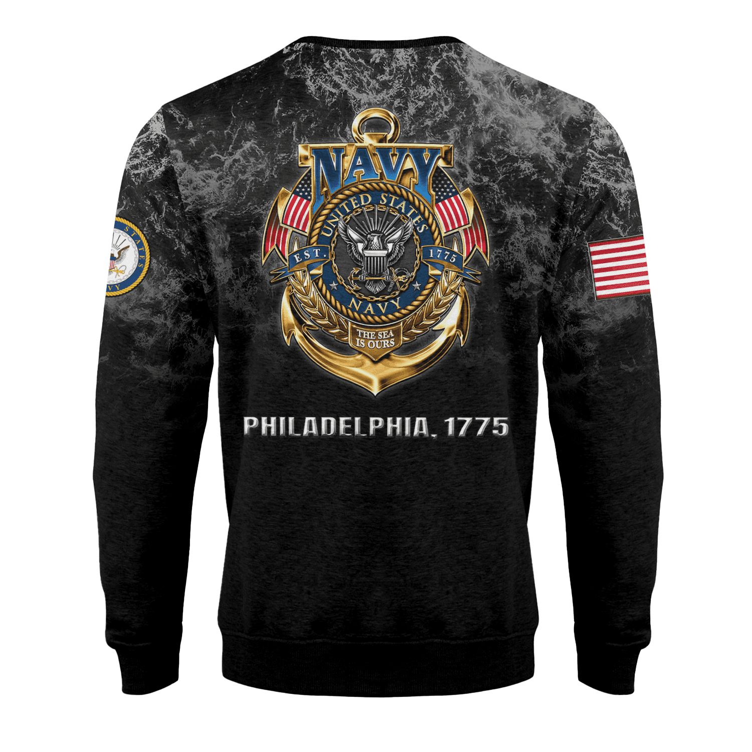 US NAVY 250th Years Of Service Fleece Sweatshirt