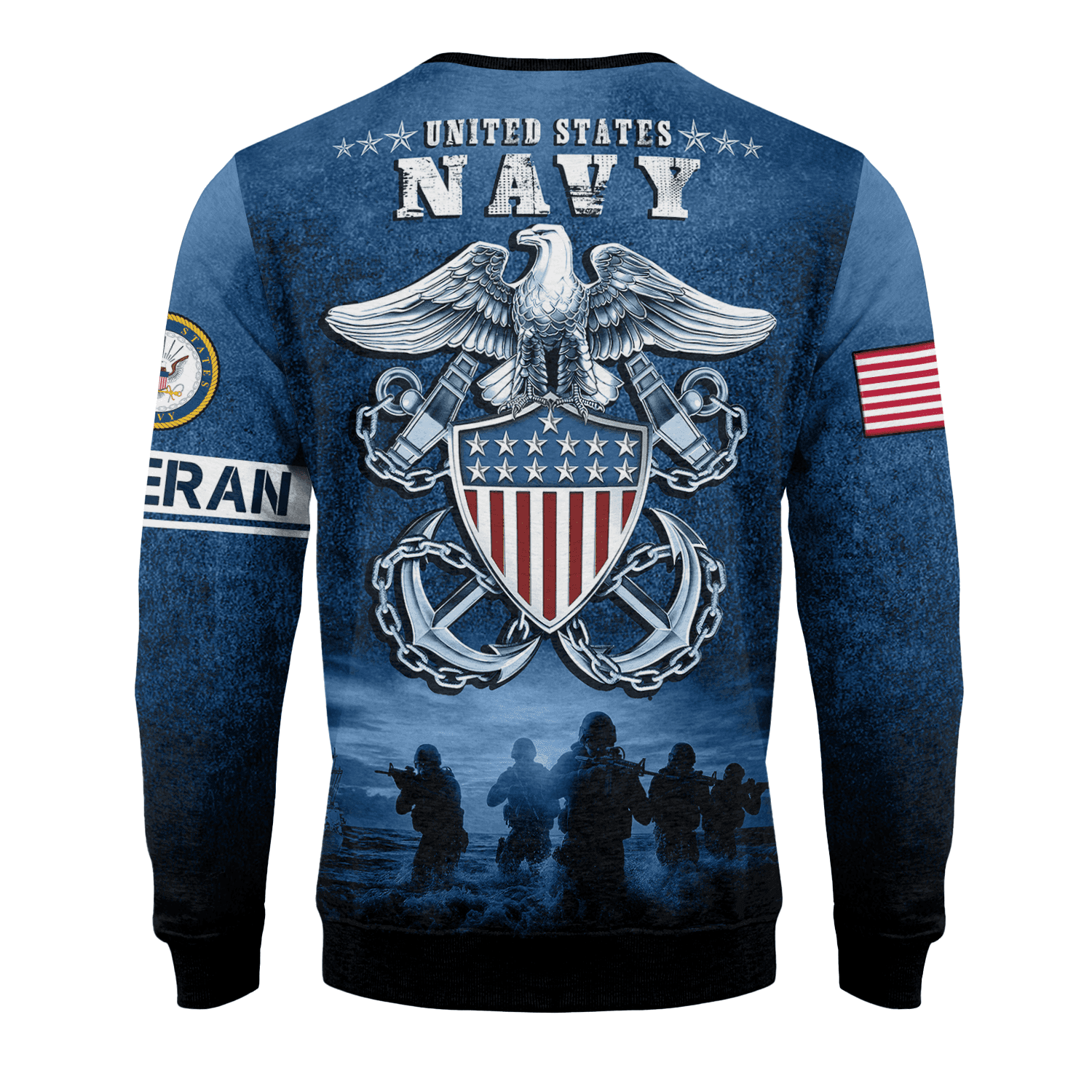 US NAVY 250th Years Of Service Fleece Sweatshirt