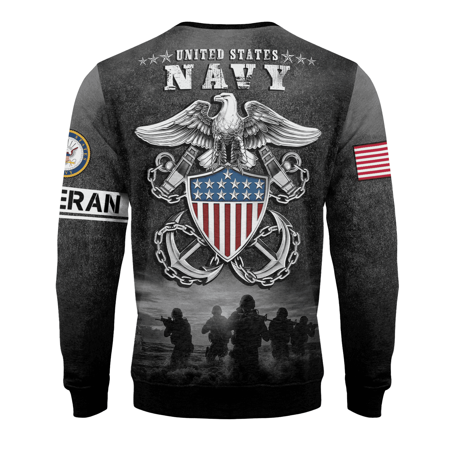 US NAVY 250th Years Of Service Fleece Sweatshirt