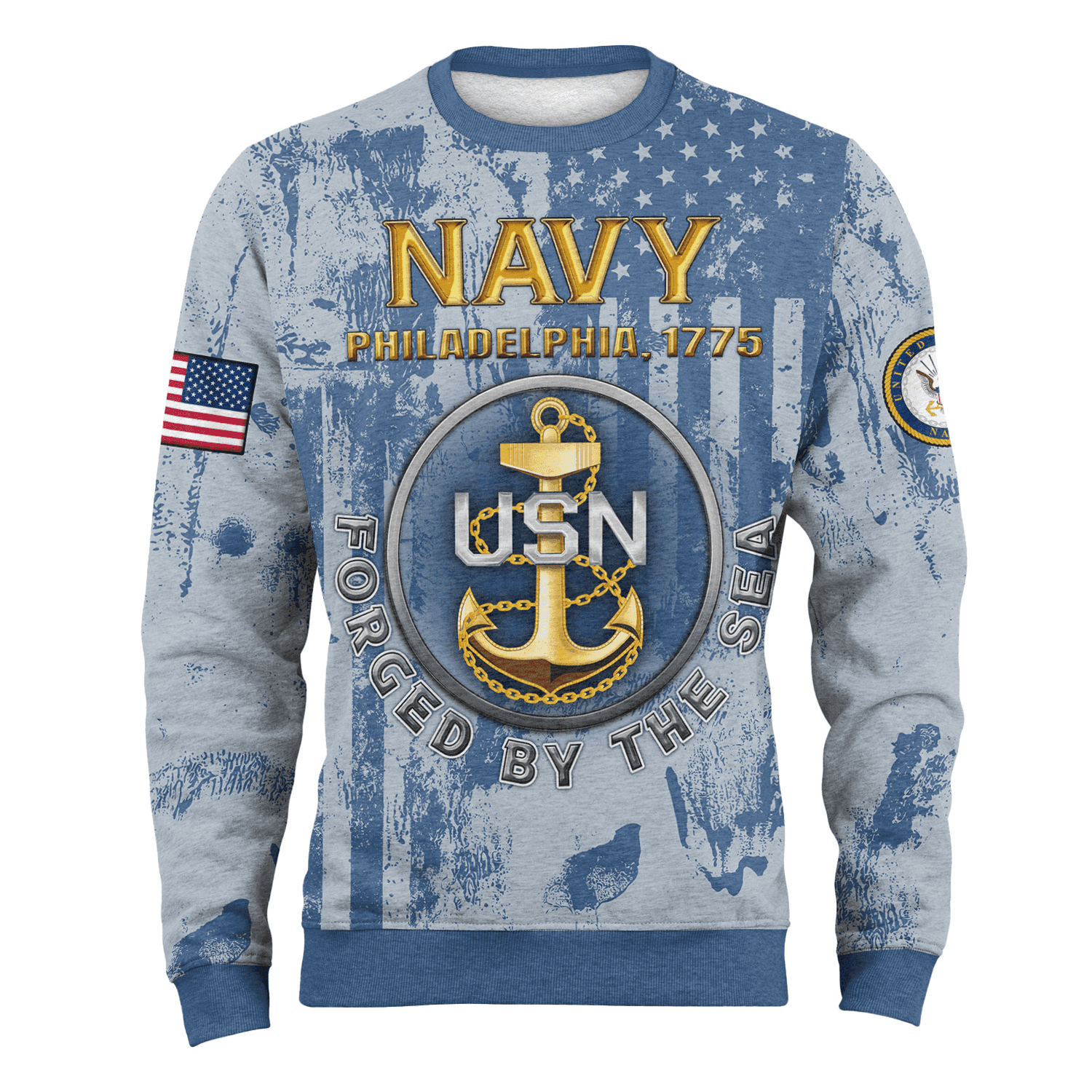 US NAVY 250th Years Of Service Fleece Sweatshirt
