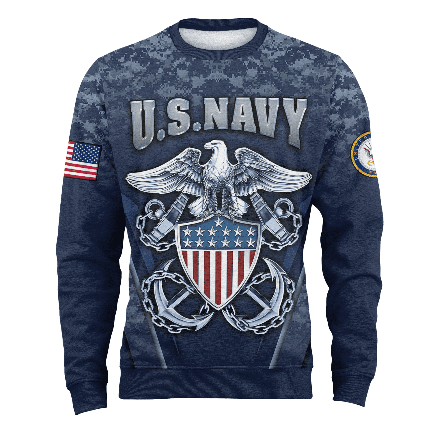 US NAVY 250th Years Of Service Fleece Sweatshirt