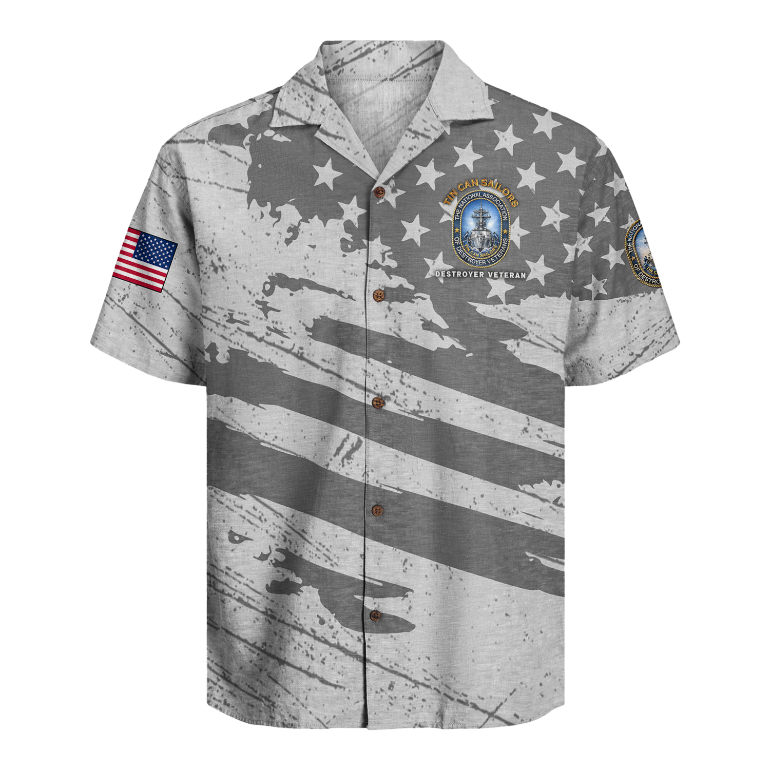 US Navy Tin Can Sailors Hawaiian Shirt