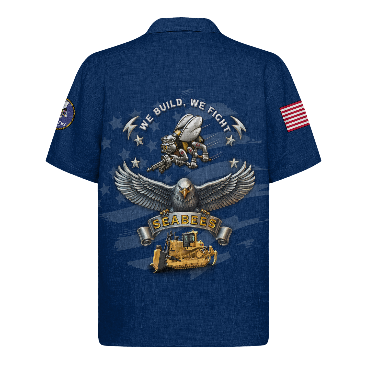 US Navy Seabees 250th Years Of Service Hawaiian Shirt