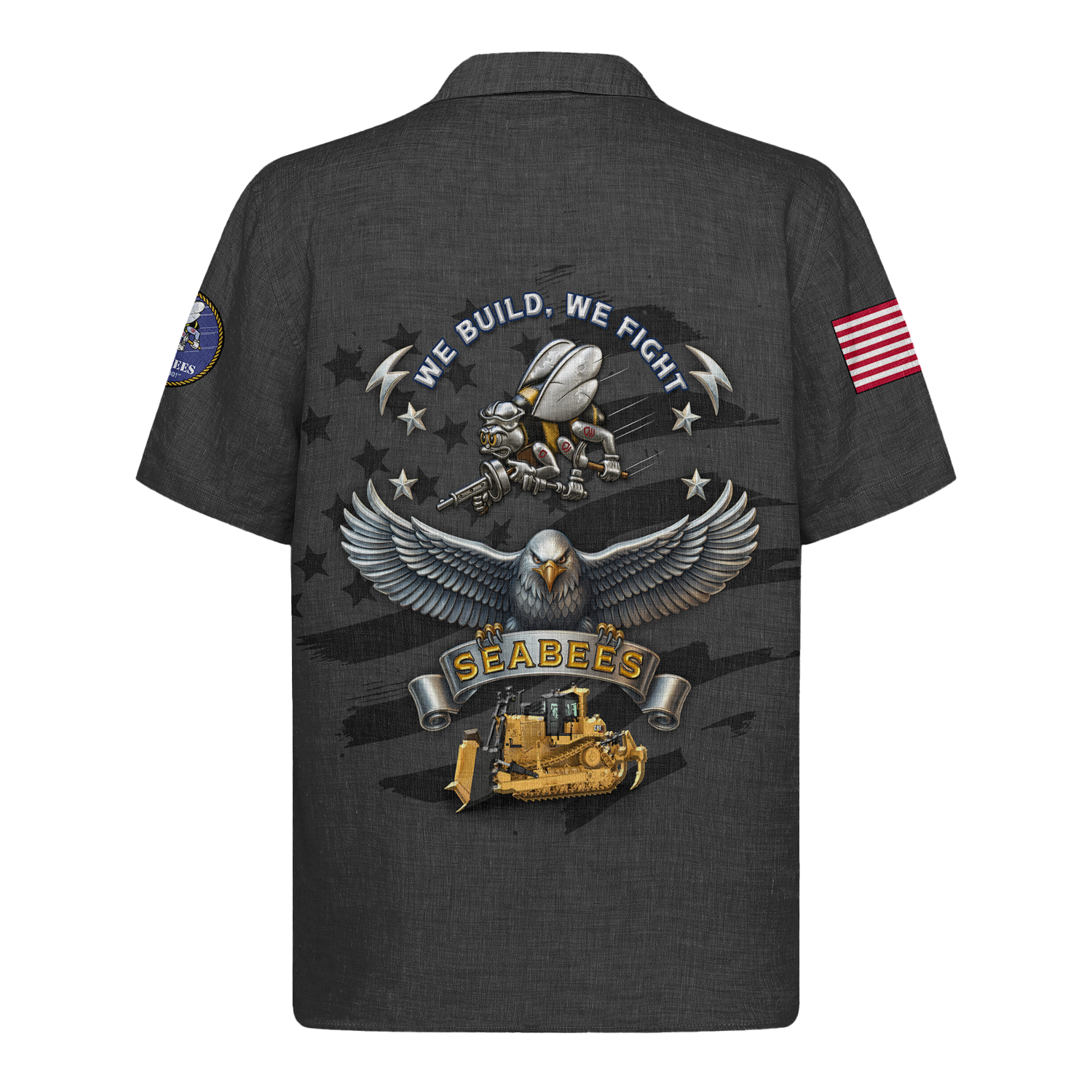 US Navy Seabees 250th Years Of Service Hawaiian Shirt
