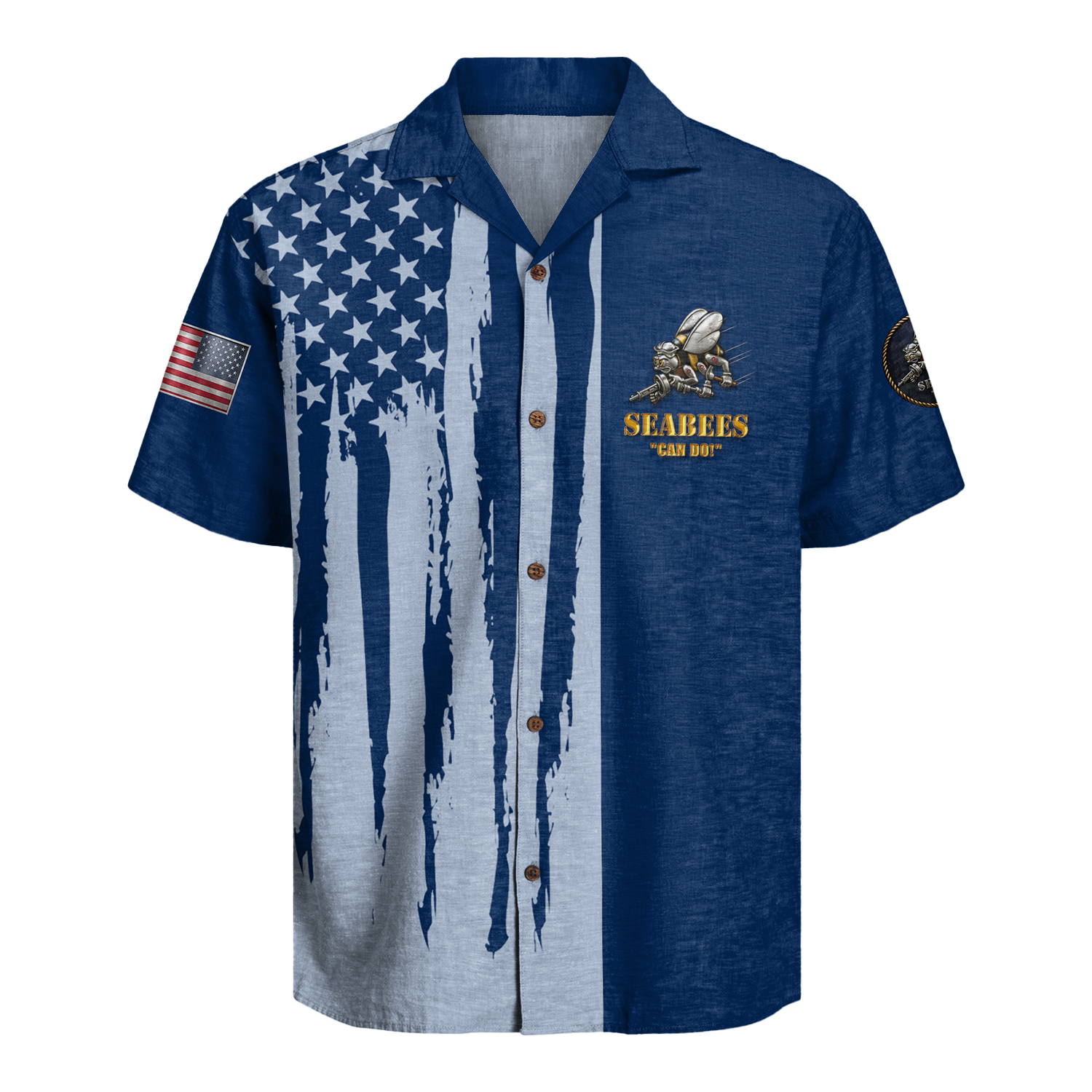 US Navy Seabees 250th Years Of Service Hawaiian Shirt