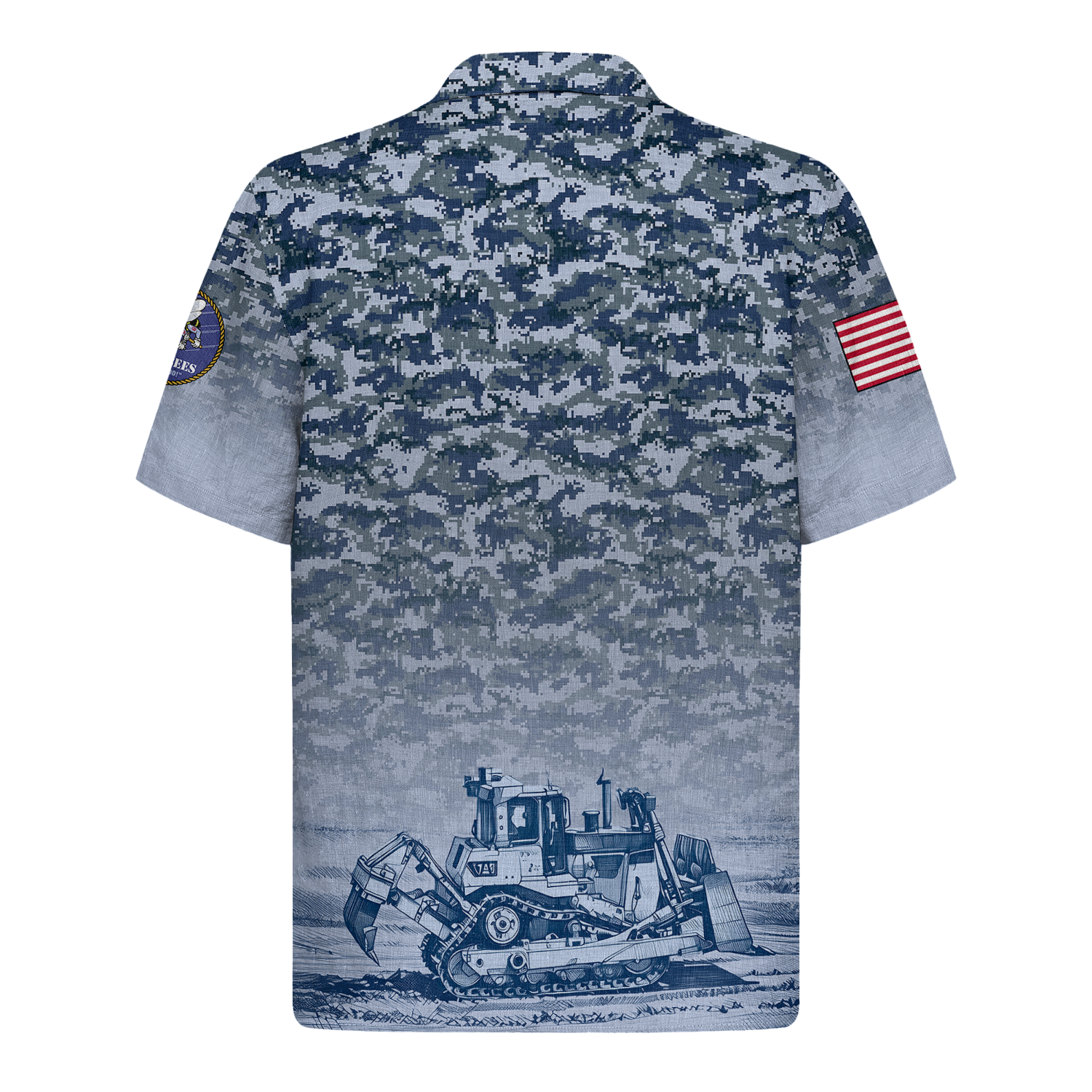 US Navy Seabees 250th Years Of Service Hawaiian Shirt