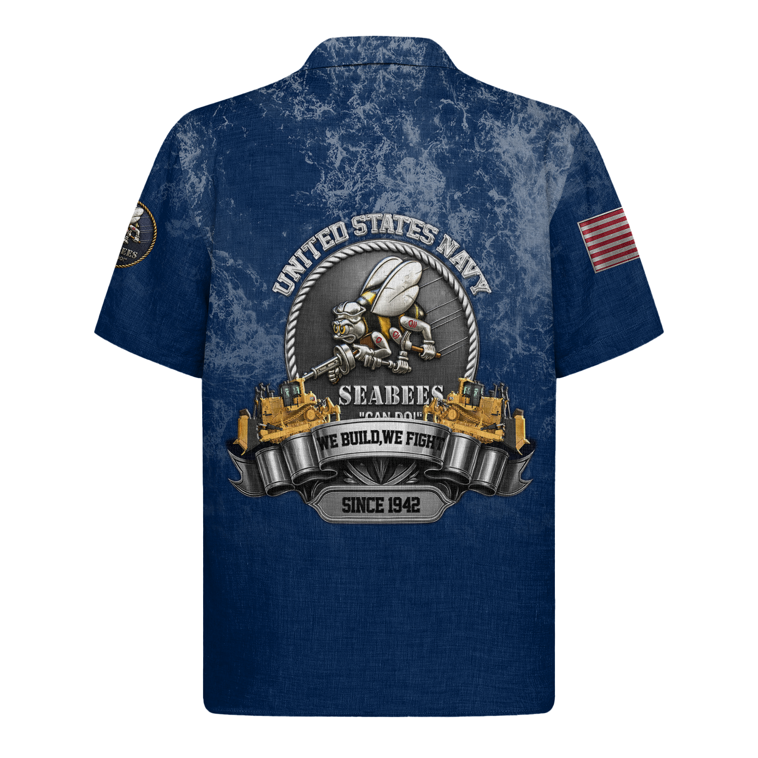 US Navy Seabees 250th Years Of Service Hawaiian Shirt