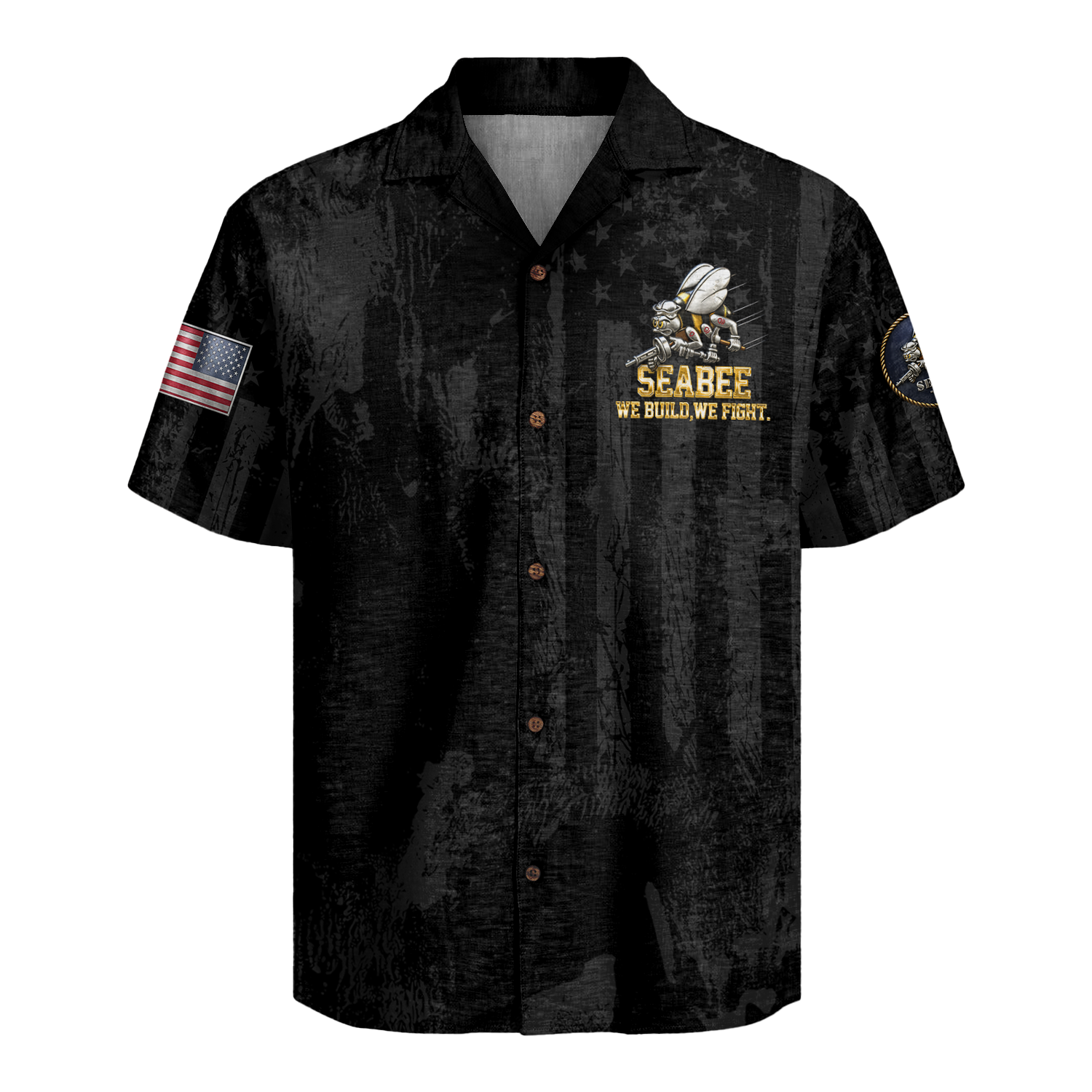 US Navy Seabees 250th Years Of Service Hawaiian Shirt