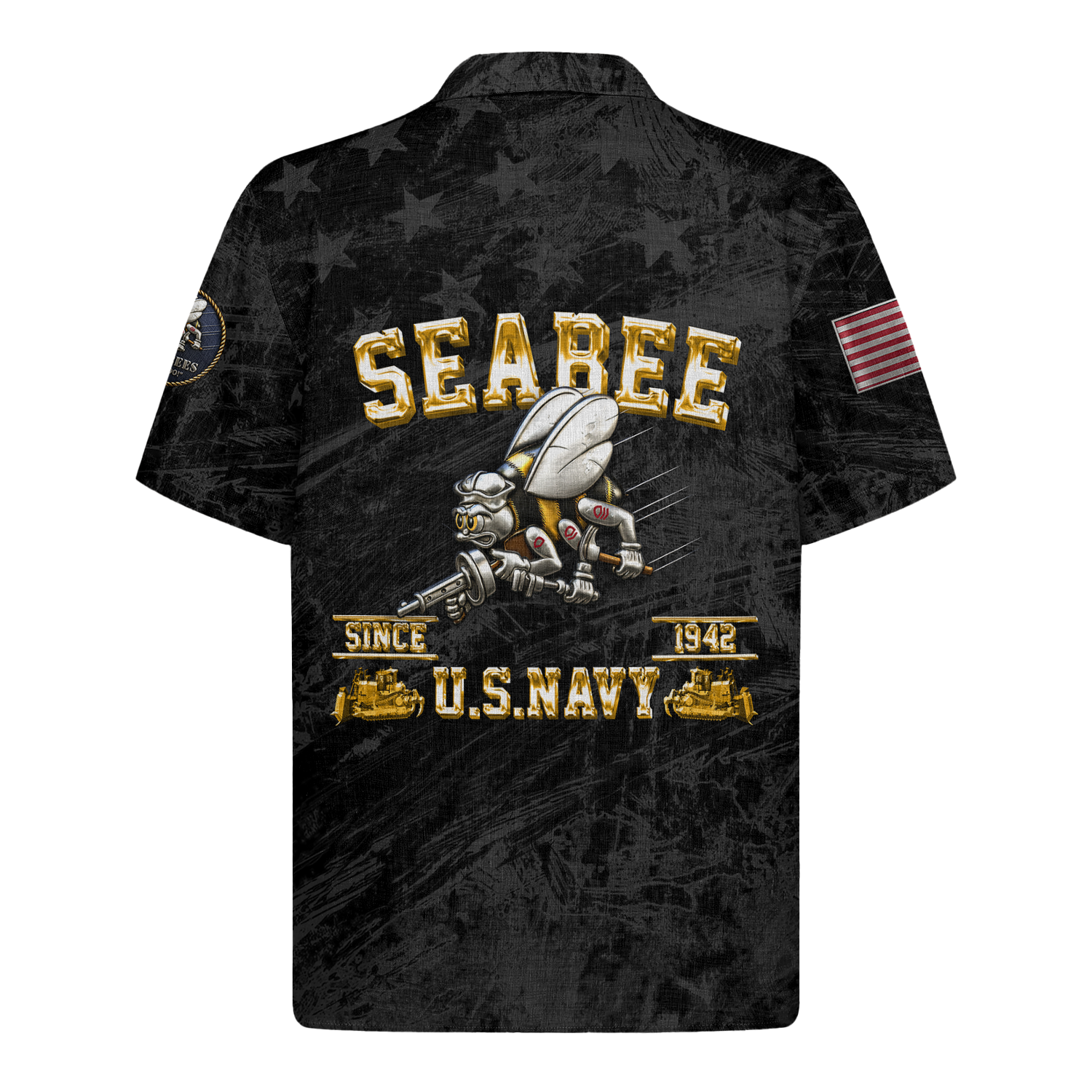 US Navy Seabees 250th Years Of Service Hawaiian Shirt