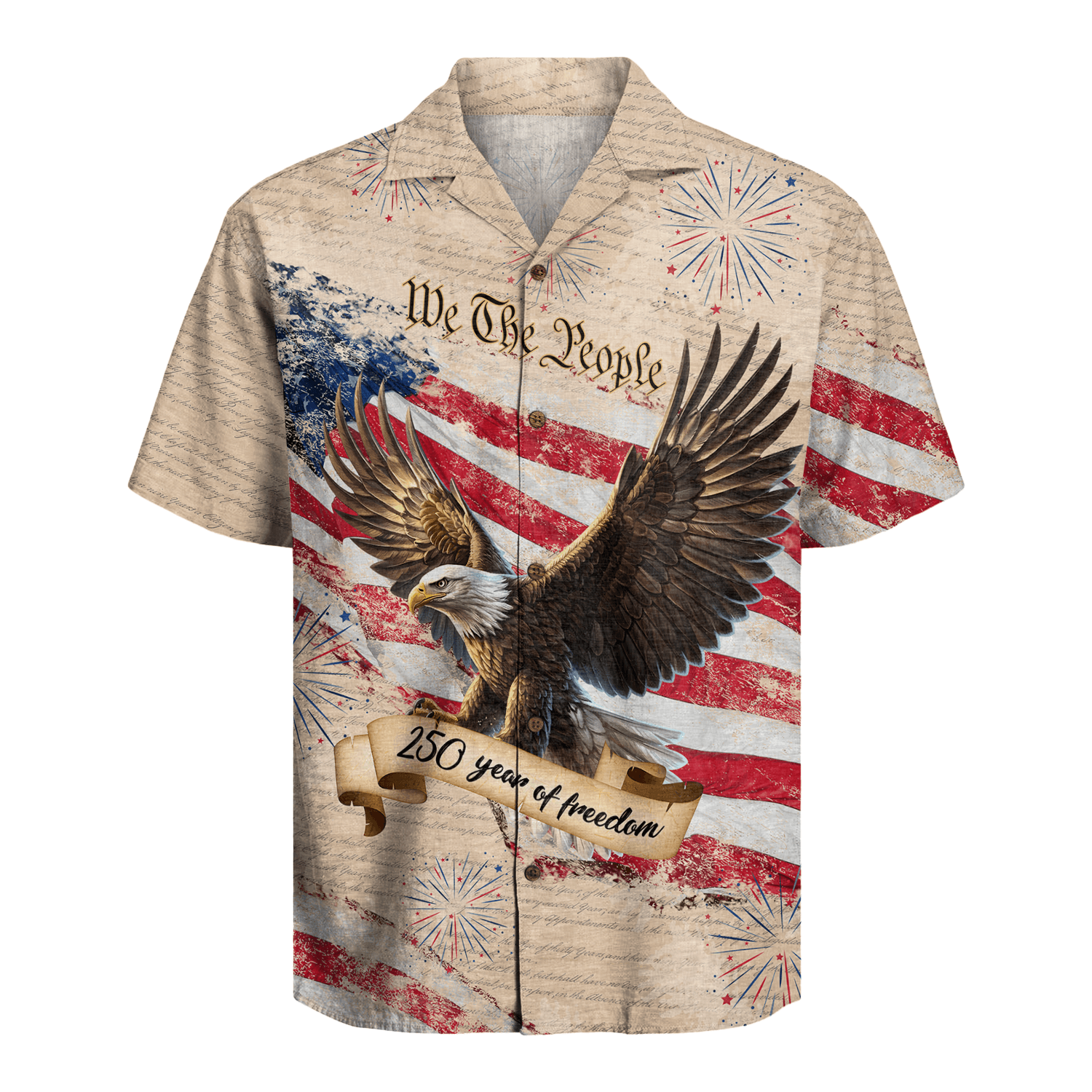 America 250 Years Of Freedom Hawaiian Shirt