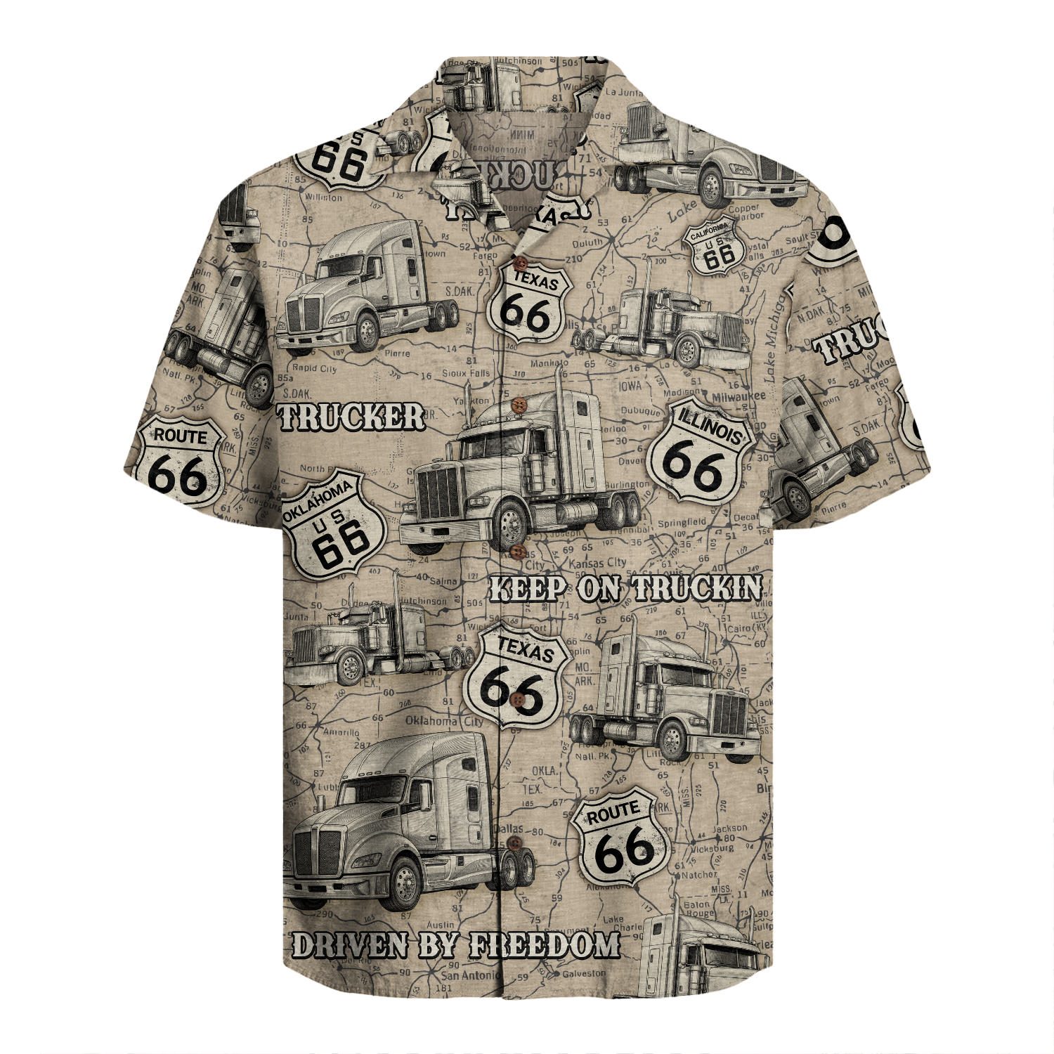 Trucker Driver Hawaiian Shirt