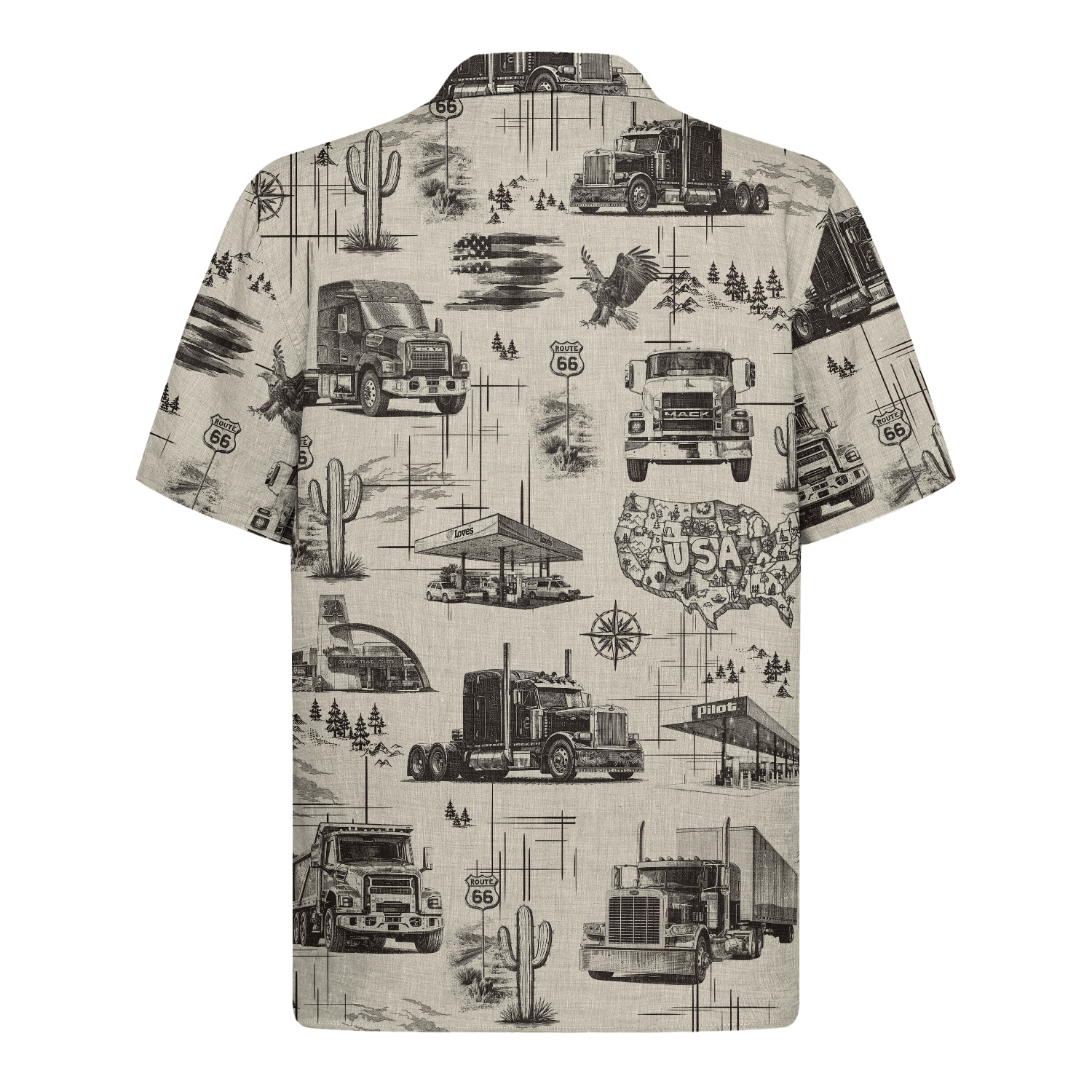 Trucker Driver Hawaiian Shirt