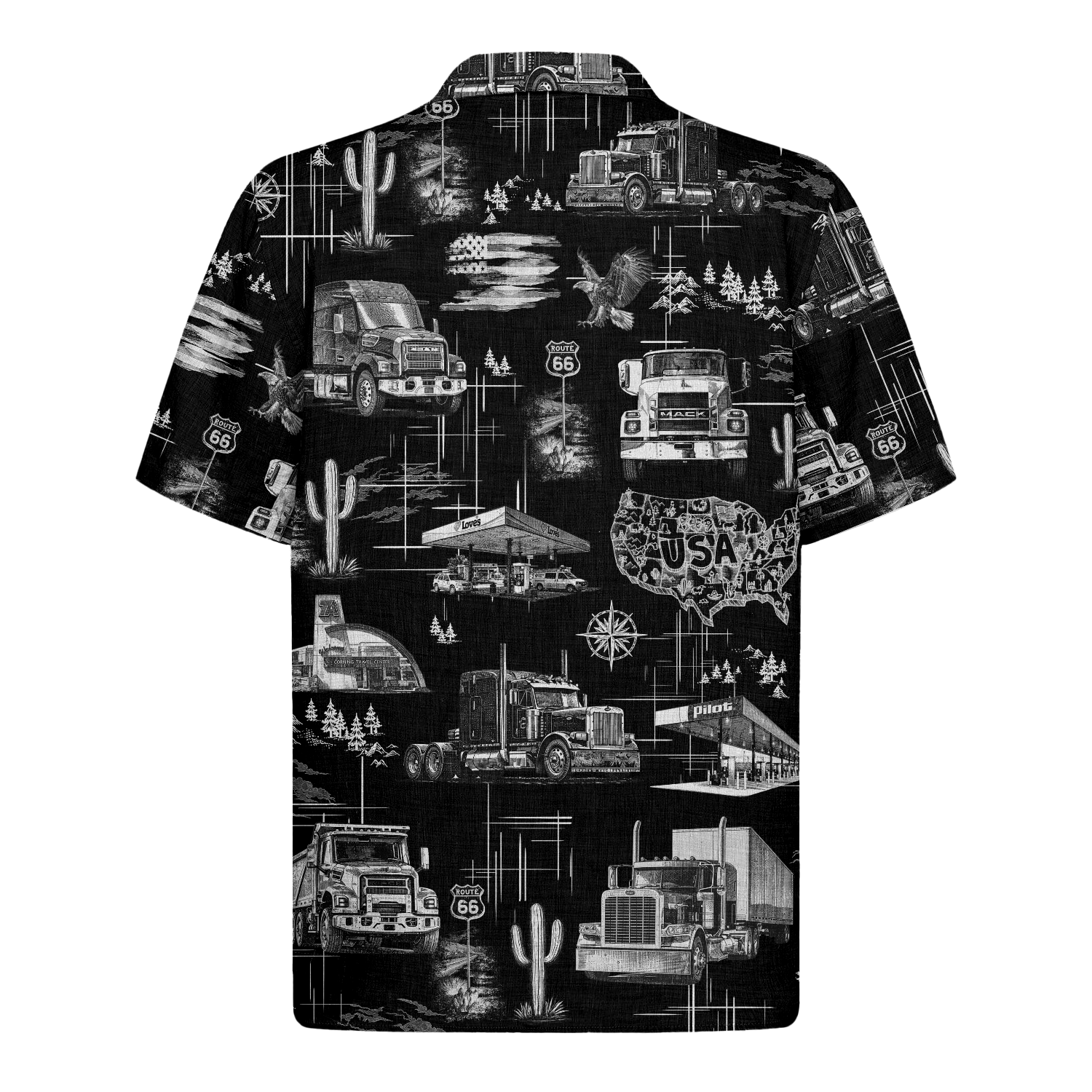 Trucker Driver Hawaiian Shirt