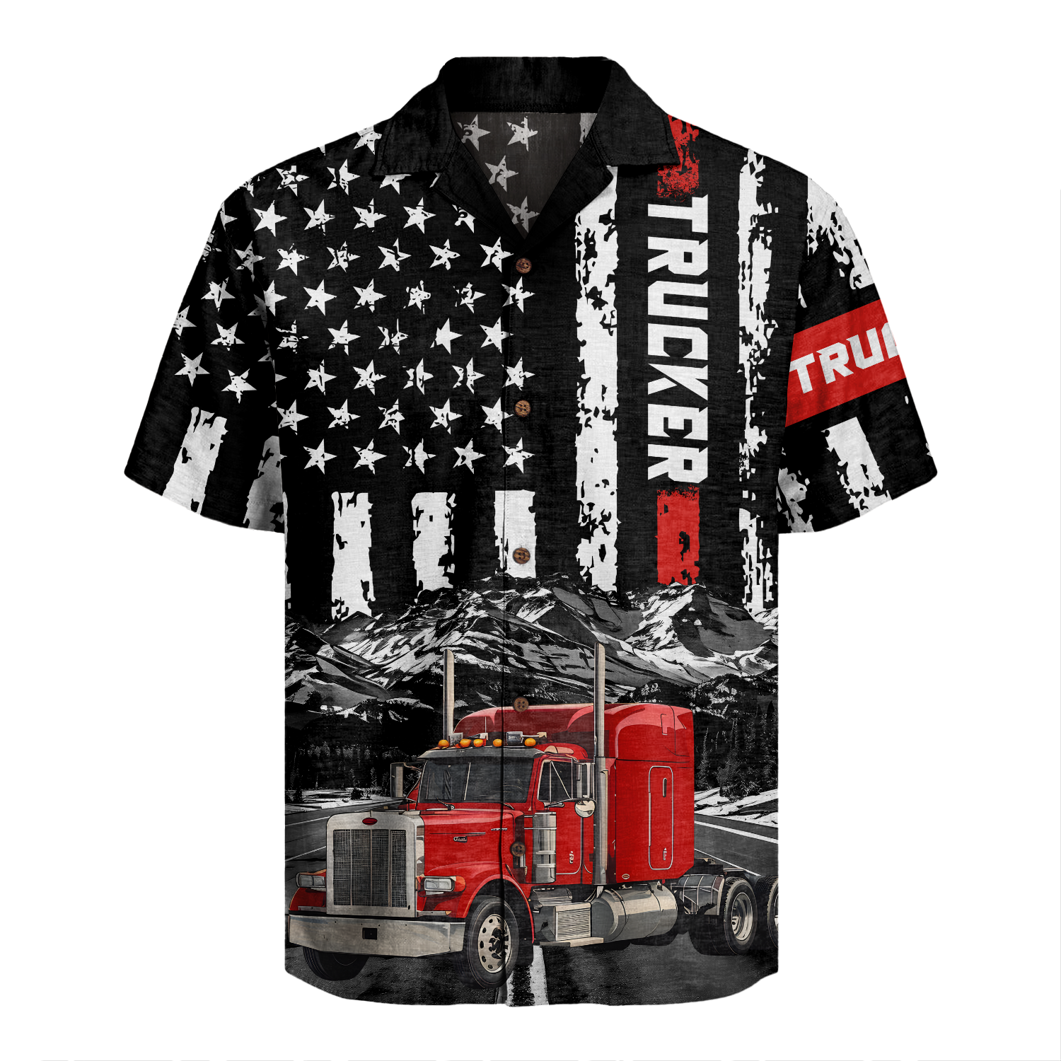 Trucker Driver Hawaiian Shirt