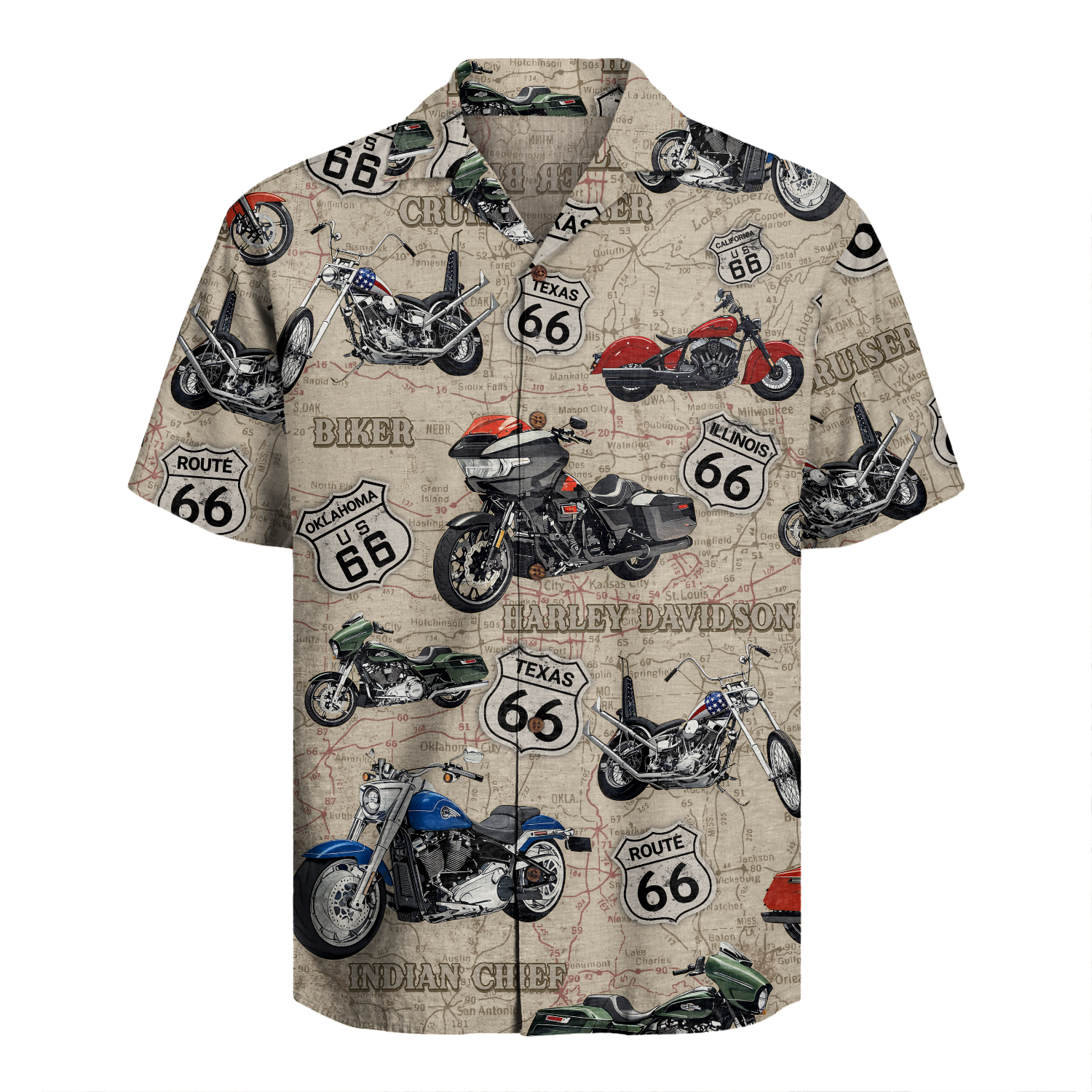 Biker Hawaiian Shirt
