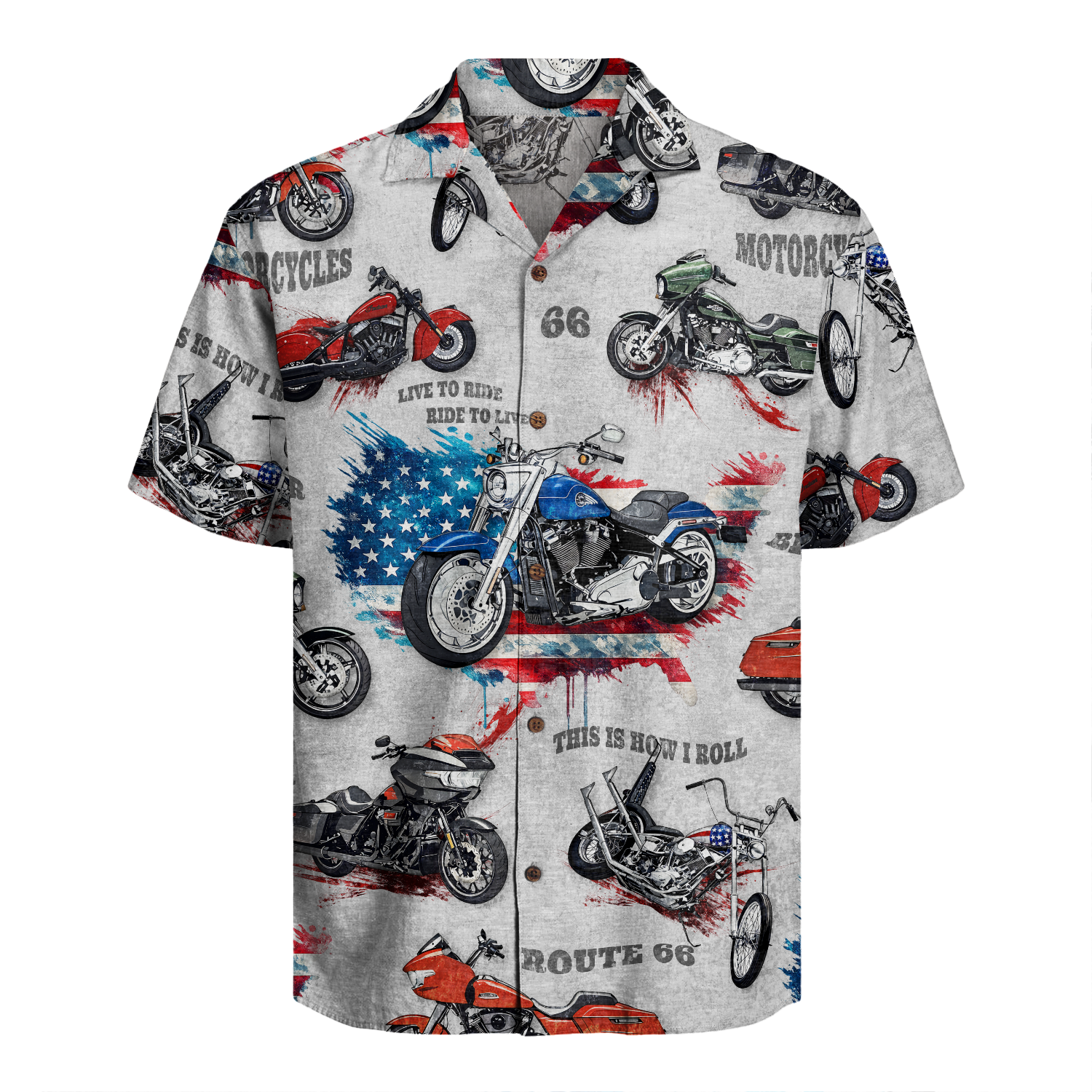 Biker Hawaiian Shirt