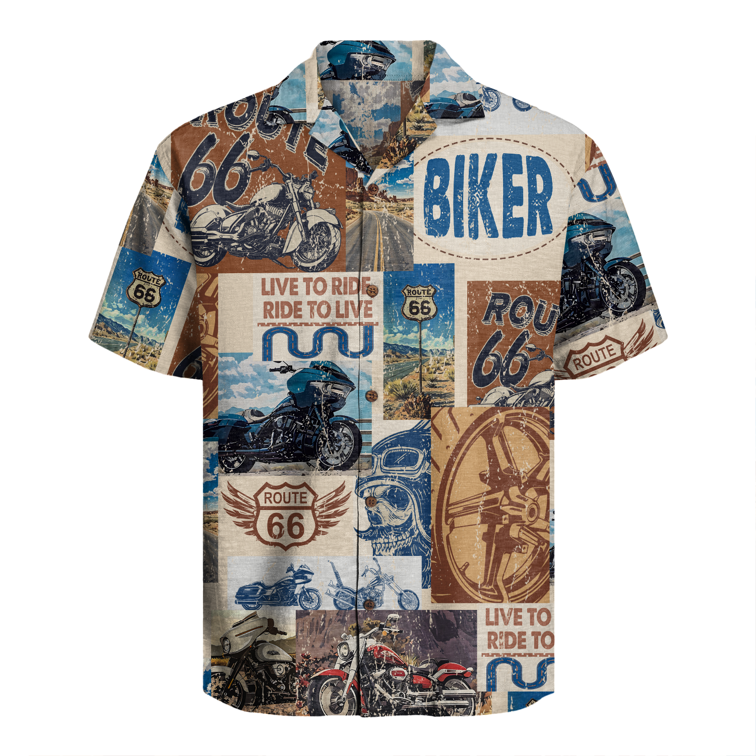 Biker Hawaiian Shirt