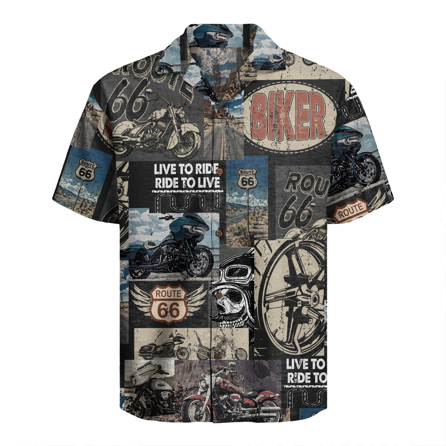 Biker Hawaiian Shirt