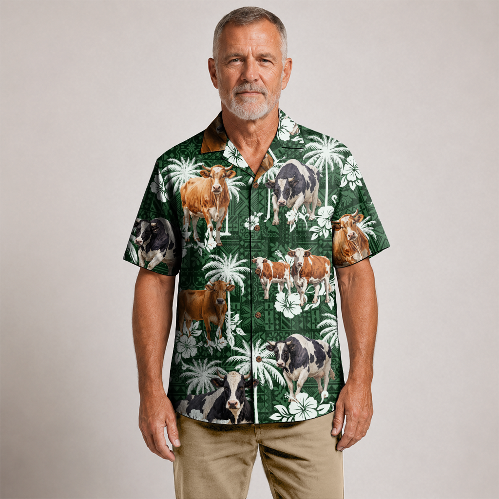 Men's Farmer Shirt - Farm Life Hawaiian Button-Up