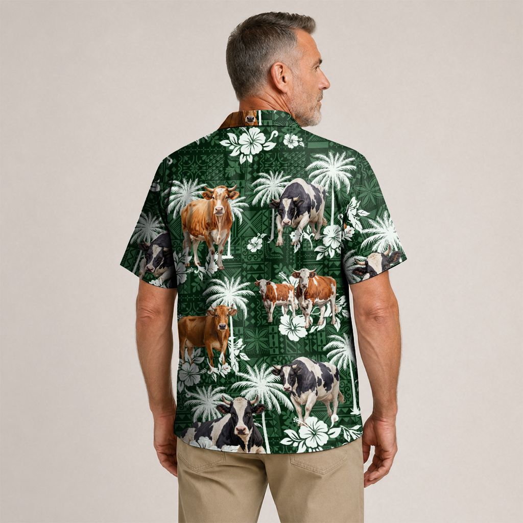Men's Farmer Shirt - Farm Life Hawaiian Button-Up