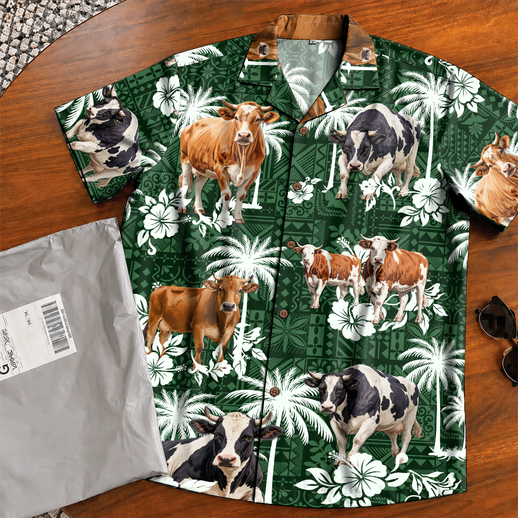 Men's Farmer Shirt - Farm Life Hawaiian Button-Up