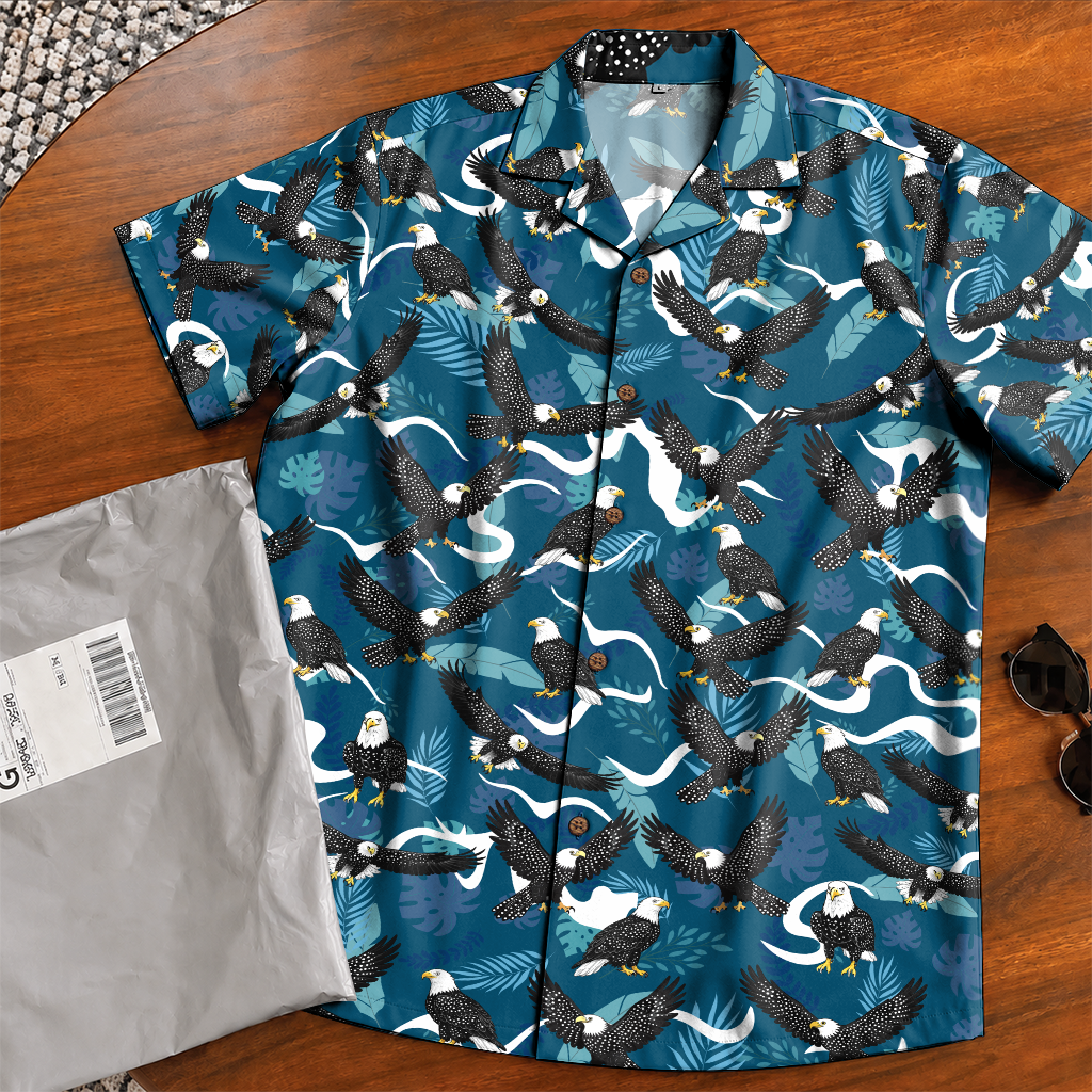 Bird Watching Summer Shirt for Men - Hawaiian Bird Button-Up