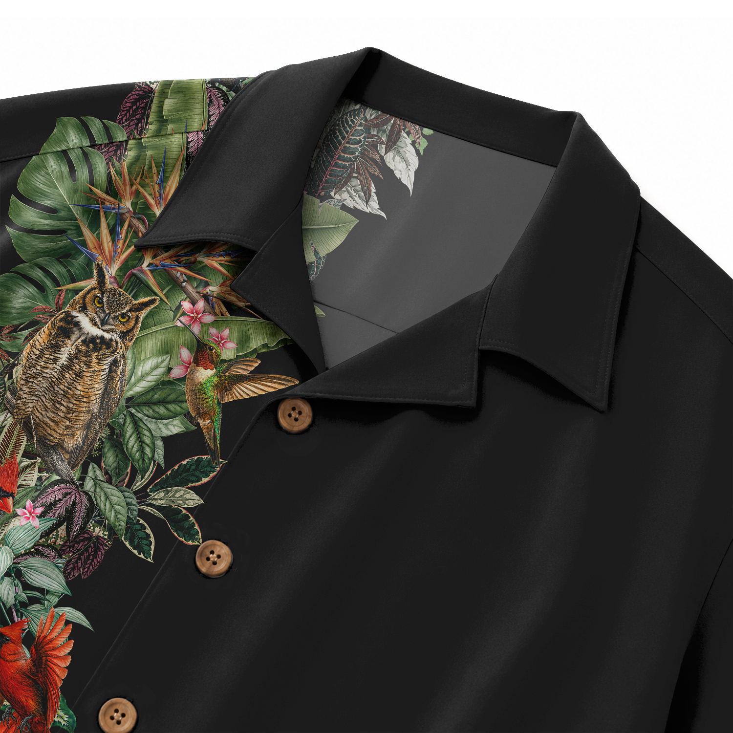 Bird Watching Summer Shirt for Men - Hawaiian Bird Button-Up