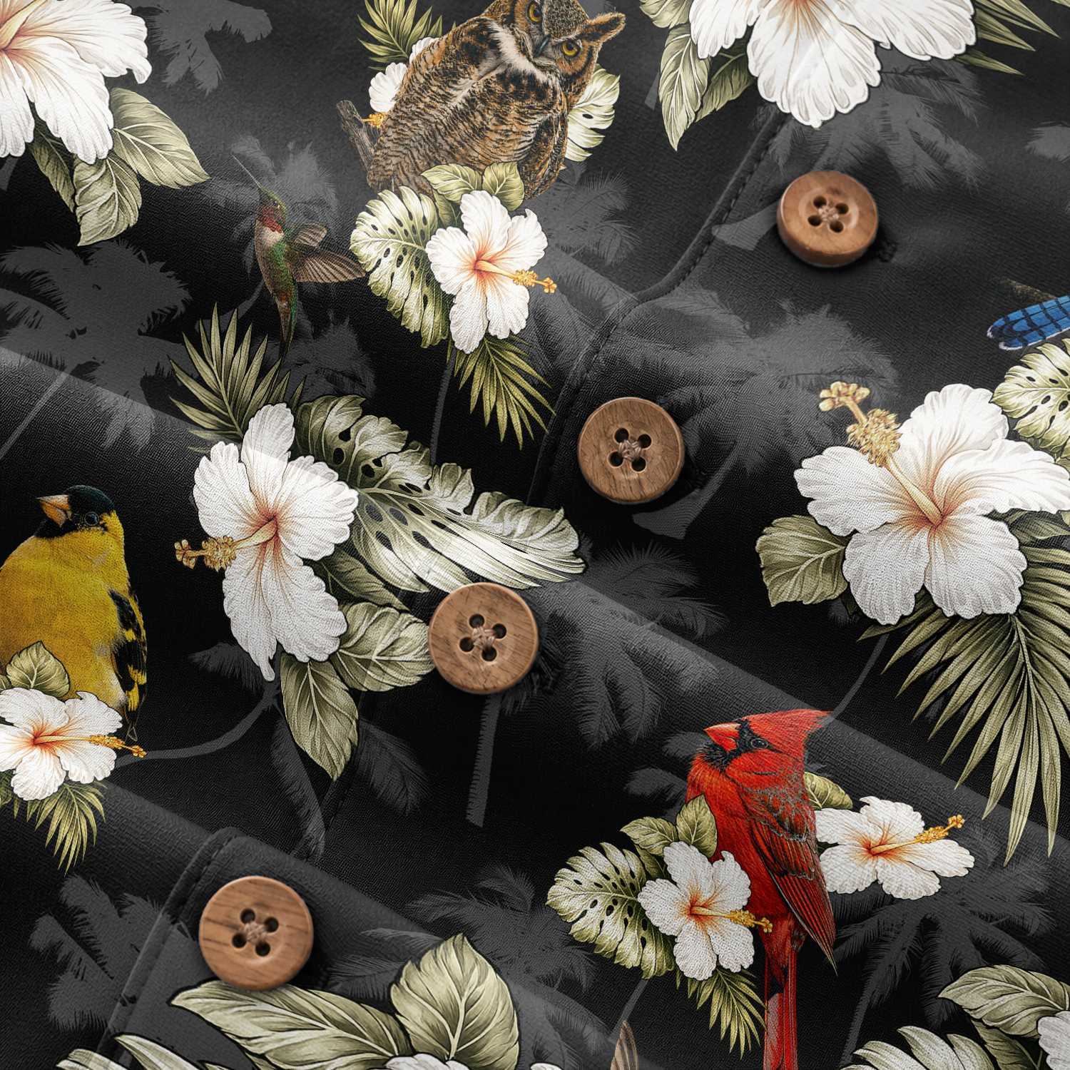 Birdwatcher Hawaiian Shirt for Men - All-Over Bird Print
